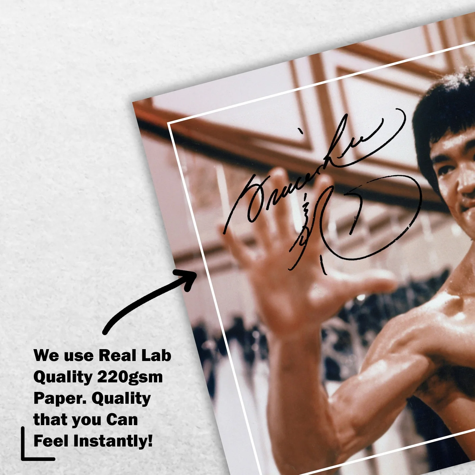 Bruce Lee Signed Memorabilia 8x6 Pre Printed Autograph Photo Memorabilia, изображение 4