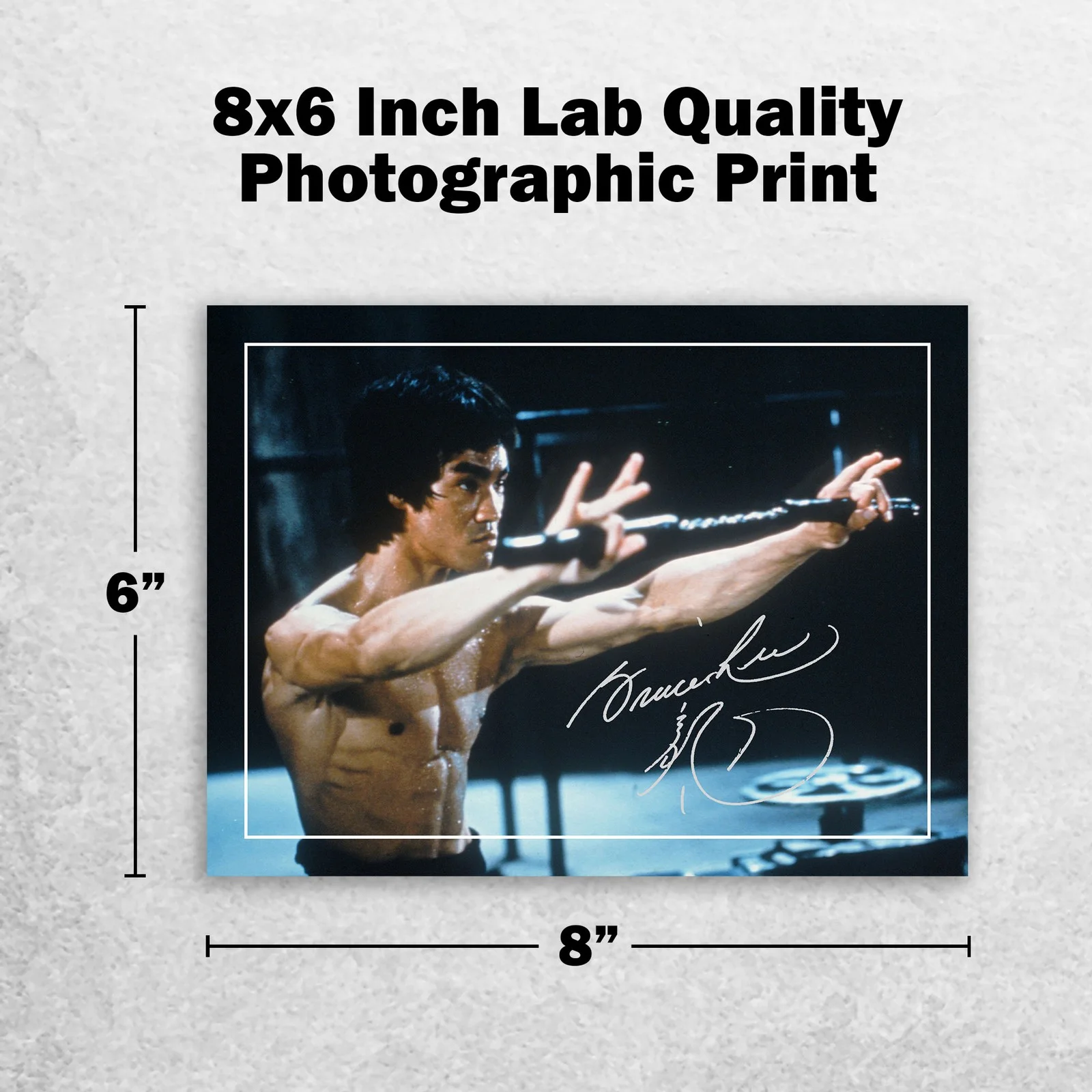 Bruce Lee Signed Memorabilia 8x6 Pre Printed Autograph Photo Memorabilia, изображение 2