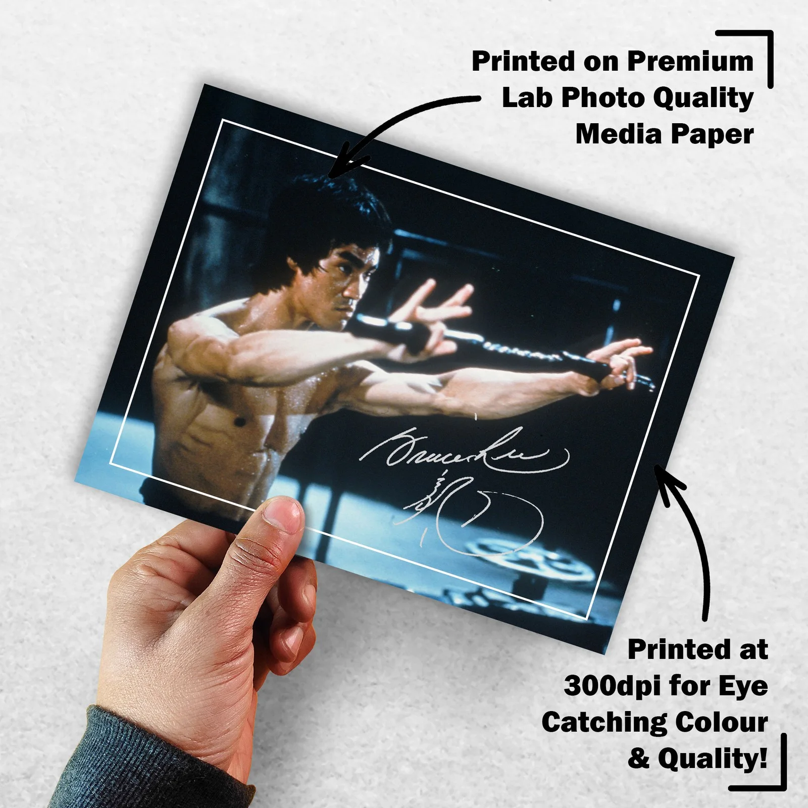Bruce Lee Signed Memorabilia 8x6 Pre Printed Autograph Photo Memorabilia, изображение 3