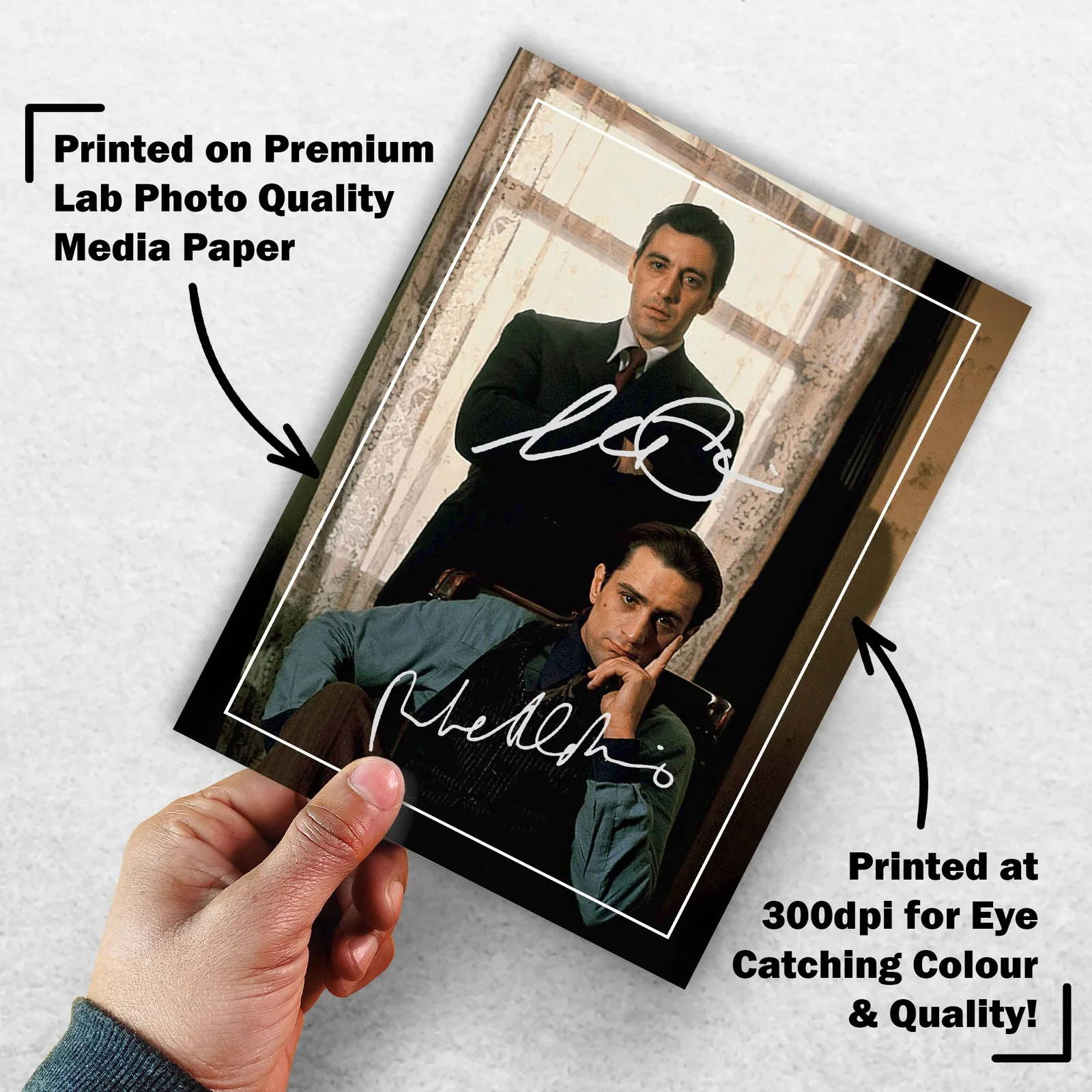Al Pacino Robert De Signed Memorabilia 8x6 Pre Printed Autograph Photo, image 3