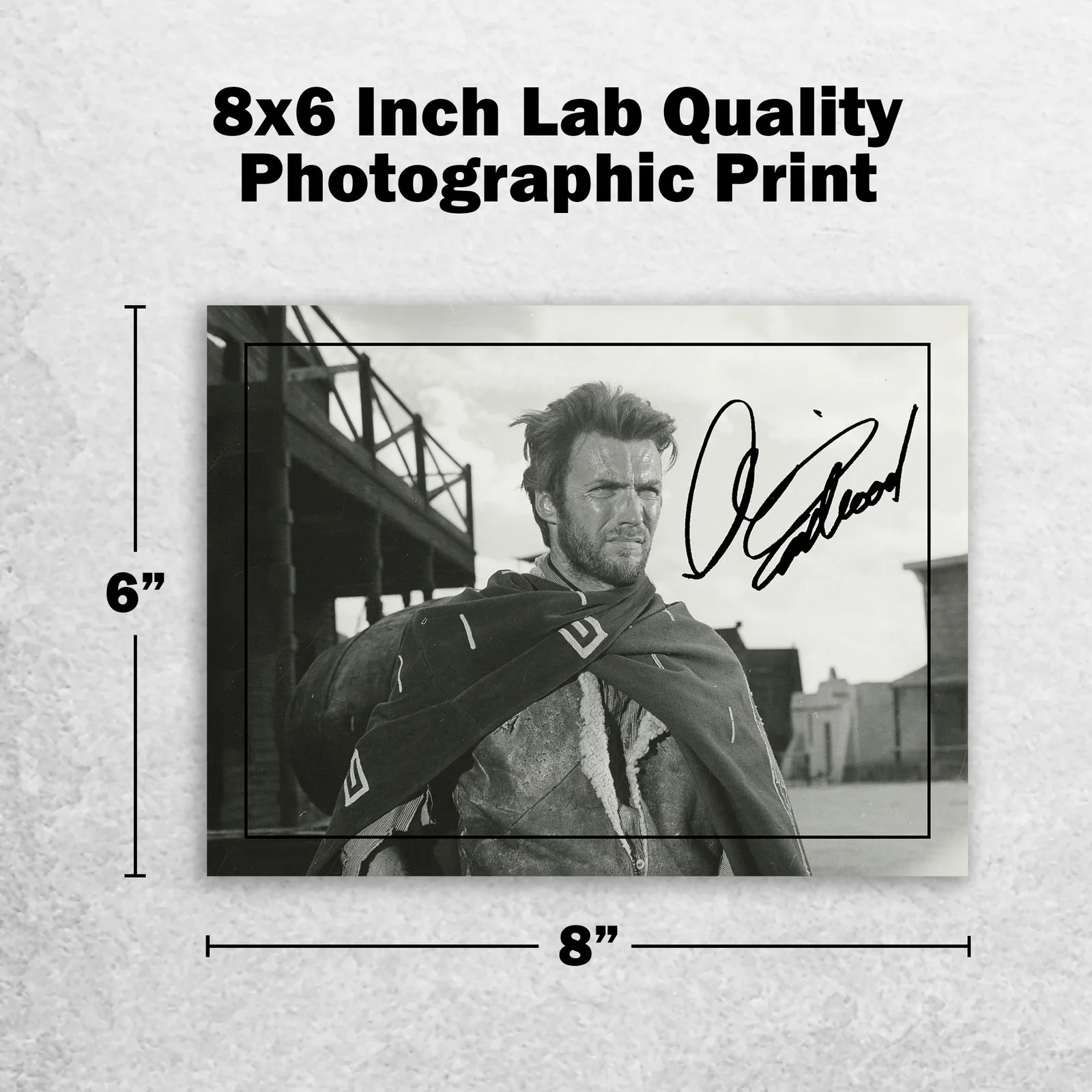 Clint Eastwood Signed Memorabilia 8x6 Pre Printed Autograph Photo Memorabilia, изображение 2