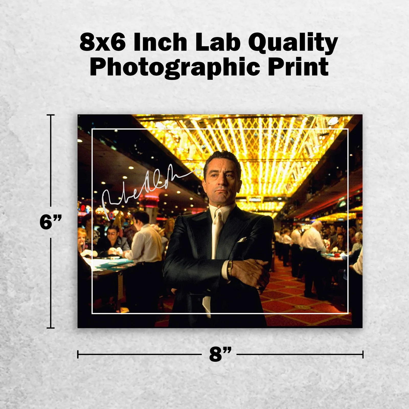 Robert De Niro 8x6 Signed Memorabilia 8x6 Pre Printed Autograph Photo, изображение 2