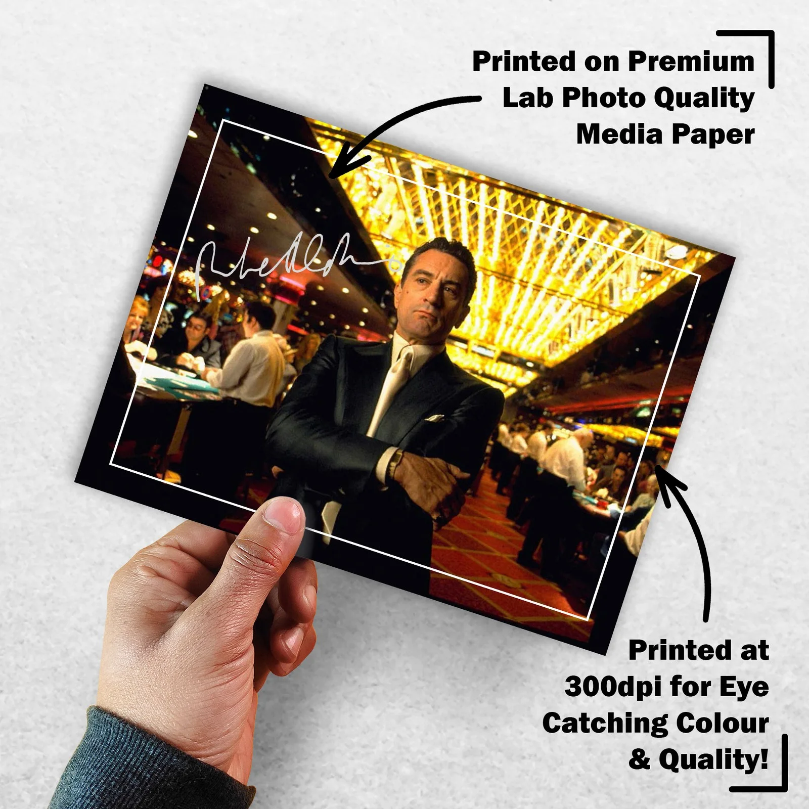 Robert De Niro 8x6 Signed Memorabilia 8x6 Pre Printed Autograph Photo, изображение 3