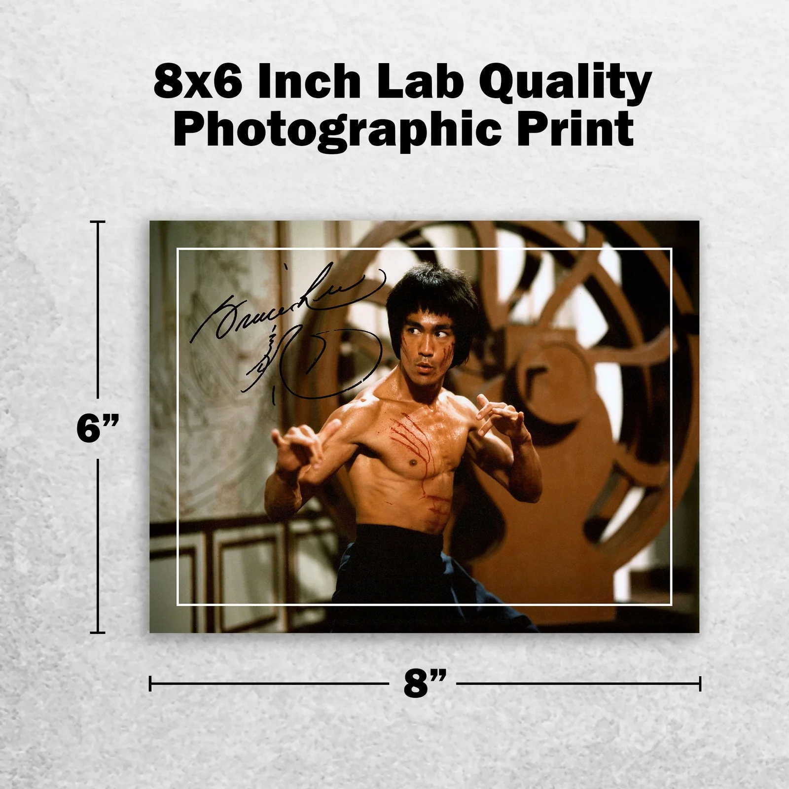Bruce Lee Signed Memorabilia 8x6 Pre Printed Autograph Photo Memorabilia, изображение 2