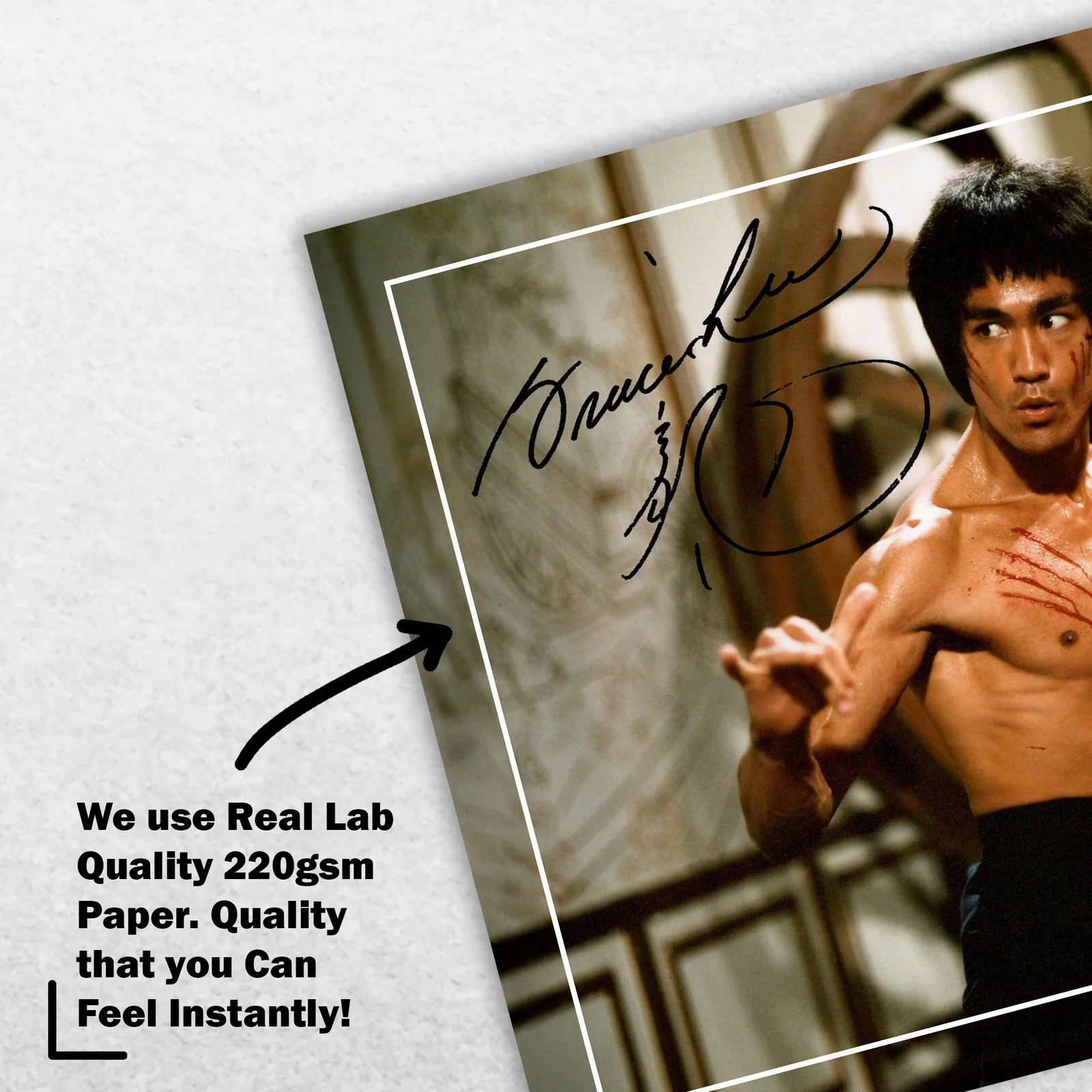 Bruce Lee Signed Memorabilia 8x6 Pre Printed Autograph Photo Memorabilia, изображение 4