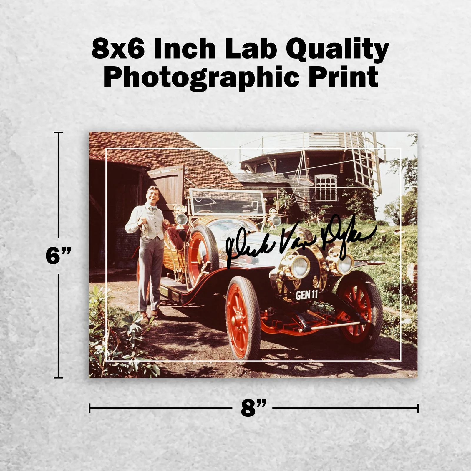 Dick Van Dyke 8x6 Signed Memorabilia 8x6 Pre Printed Autograph Photo Memorabilia, изображение 2