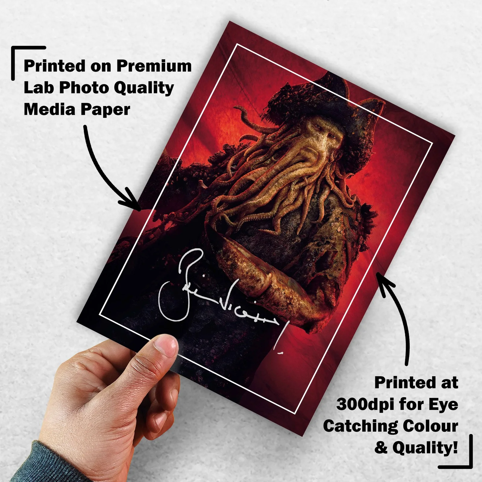 Bill Nighy 8x6 Photo Signed Memorabilia 8x6 Pre Printed Autograph Photo, изображение 3