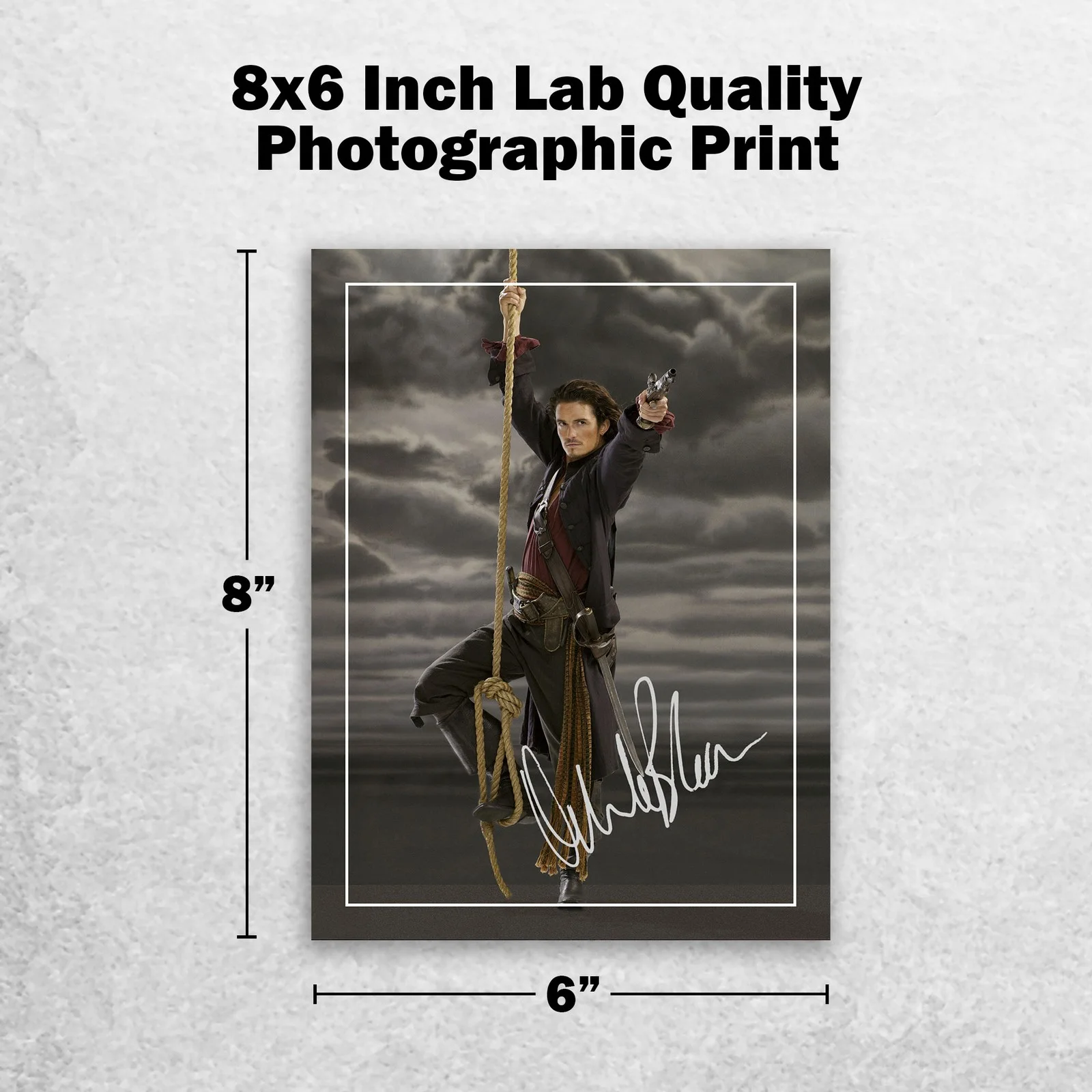 Orlando Bloom Signed Memorabilia 8x6 Pre Printed Autograph Photo Memorabilia, image 2
