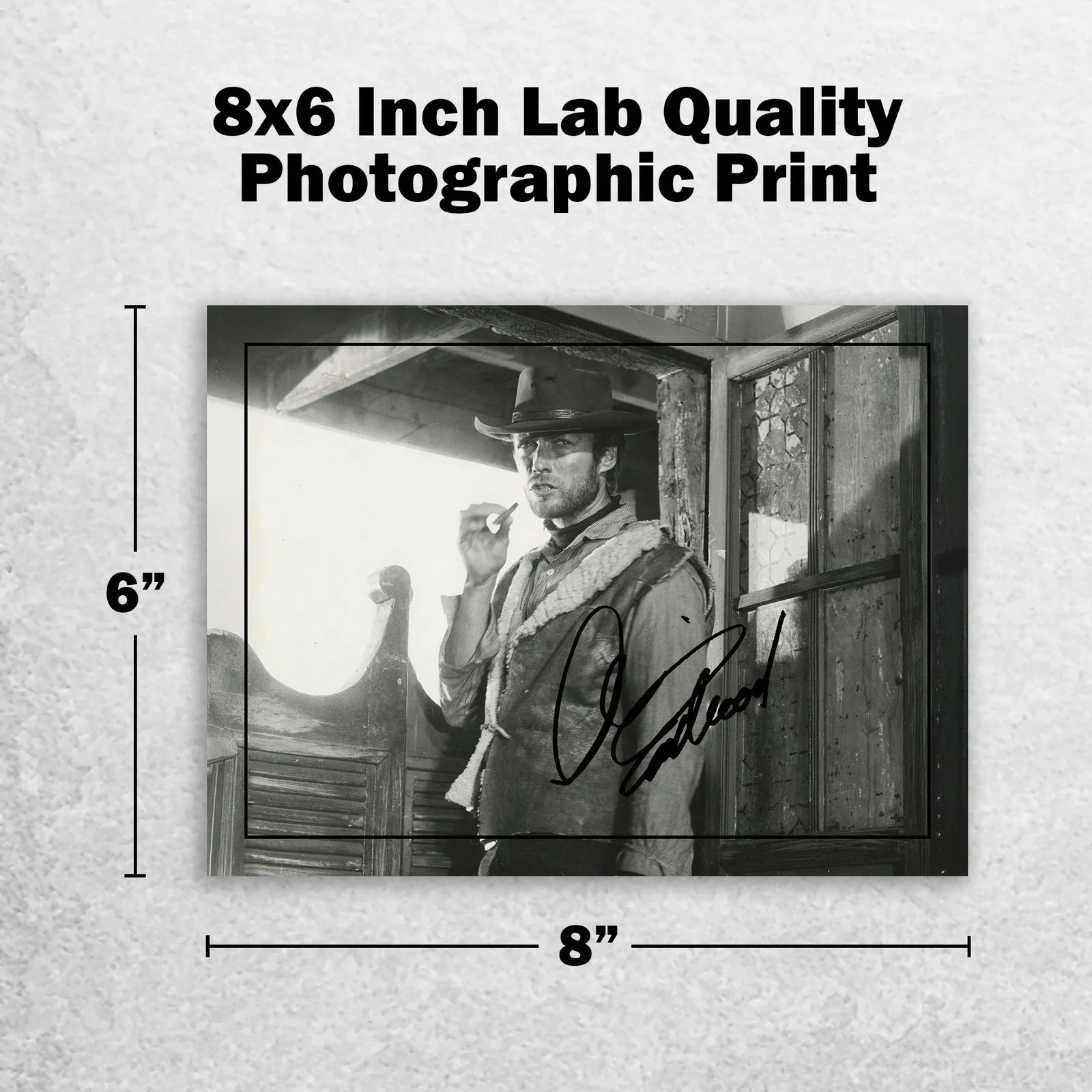 Clint Eastwood Signed Memorabilia 8x6 Pre Printed Autograph Photo Memorabilia, изображение 2