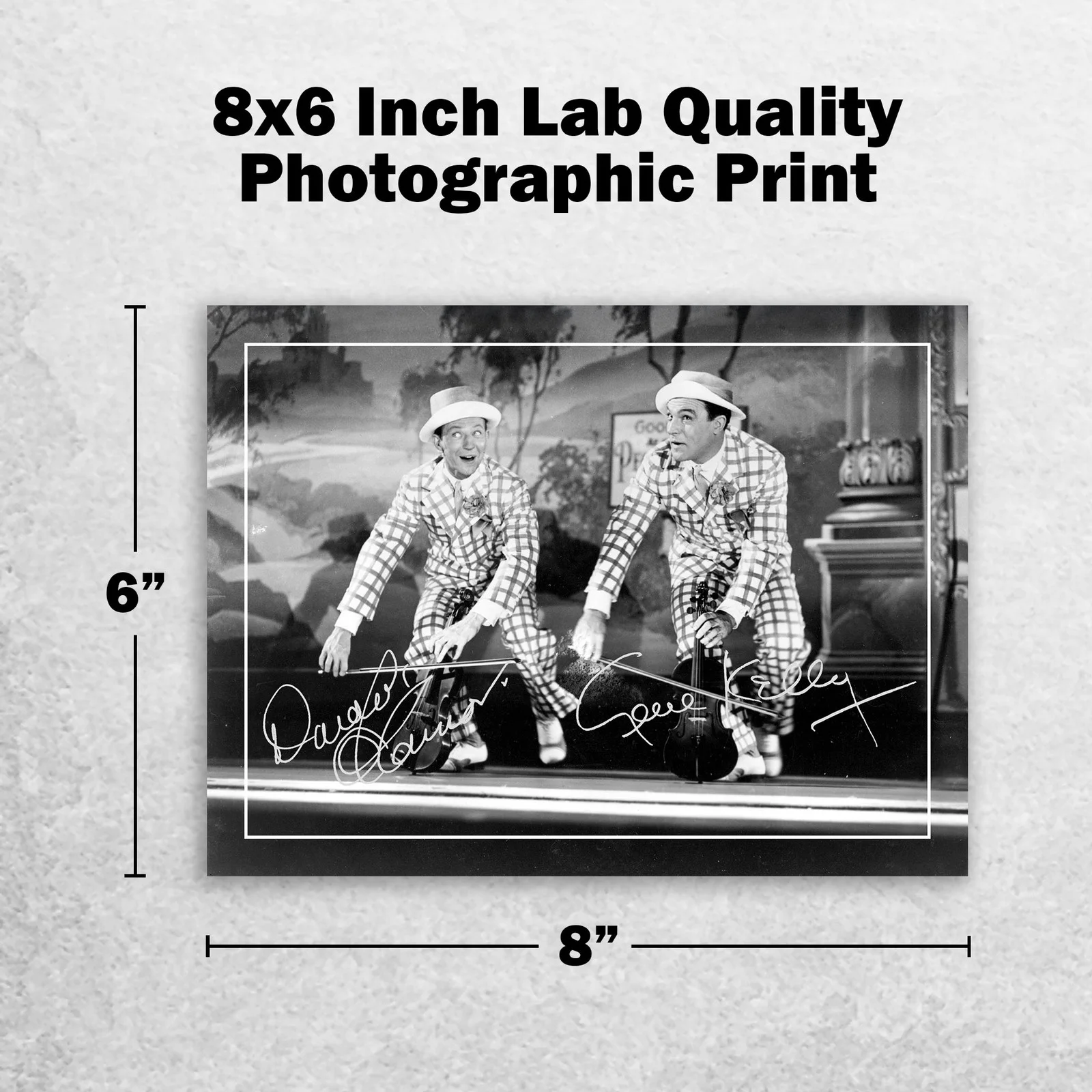Gene Kelly Donald O'Connor Signed Memorabilia 8x6 Pre Printed Autograph Photo, изображение 2