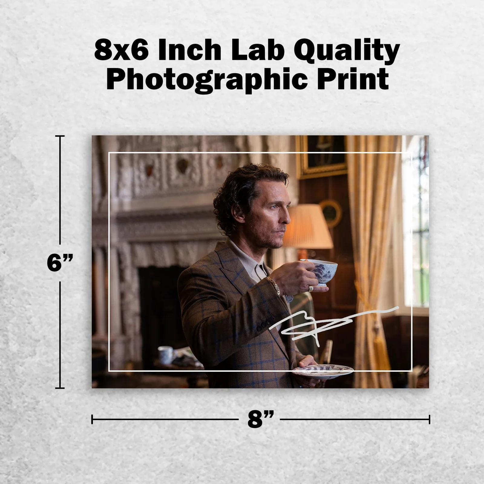 Matthew McConaughey 8x6 Photo Signed Memorabilia 8x6 Pre Printed Autograph Photo, изображение 2