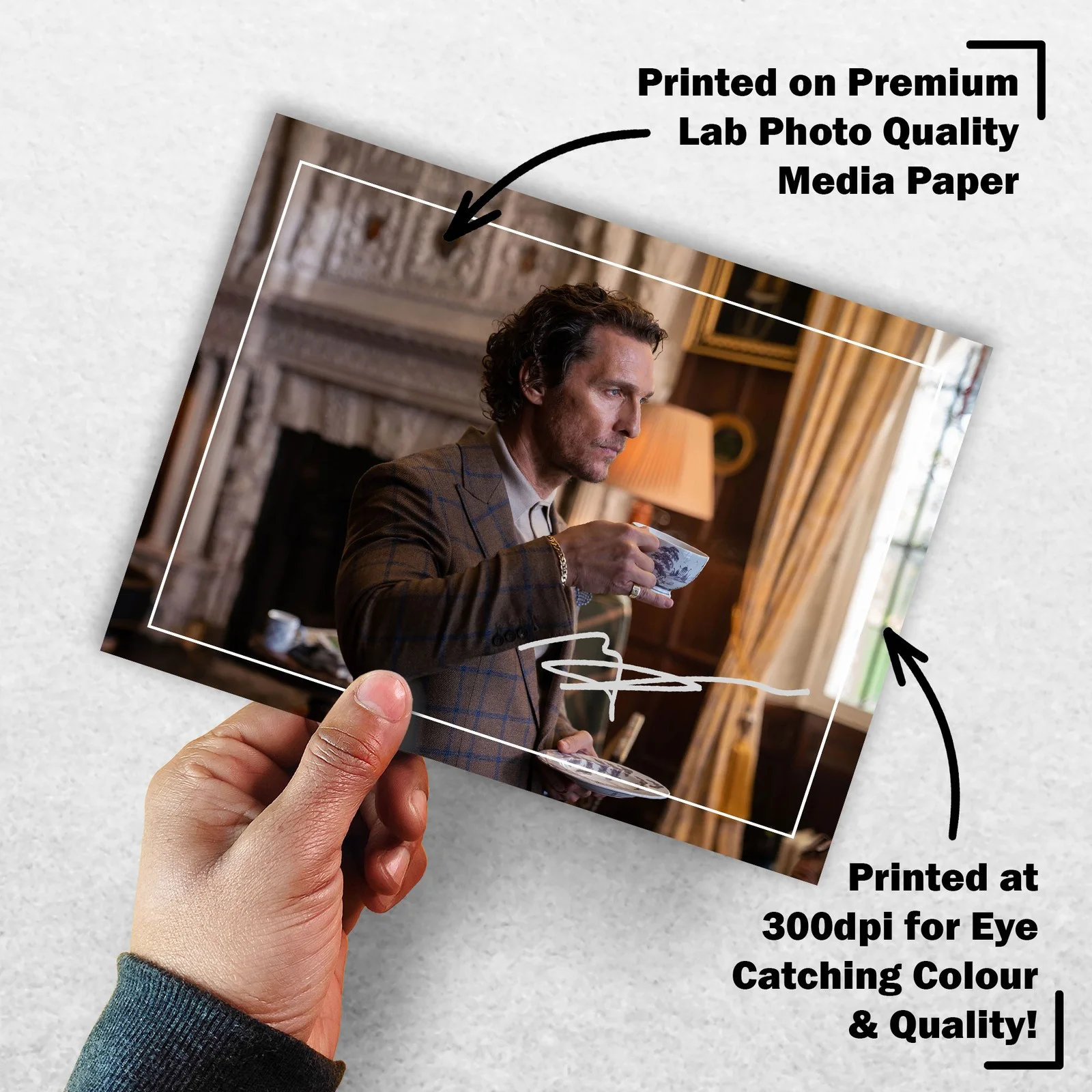 Matthew McConaughey 8x6 Photo Signed Memorabilia 8x6 Pre Printed Autograph Photo, изображение 3