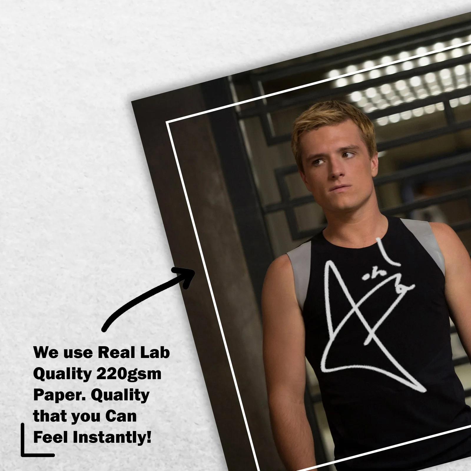 Jennifer Lawrence Josh Hutcher Signed Memorabilia 8x6 Pre Printed Autograph, изображение 4