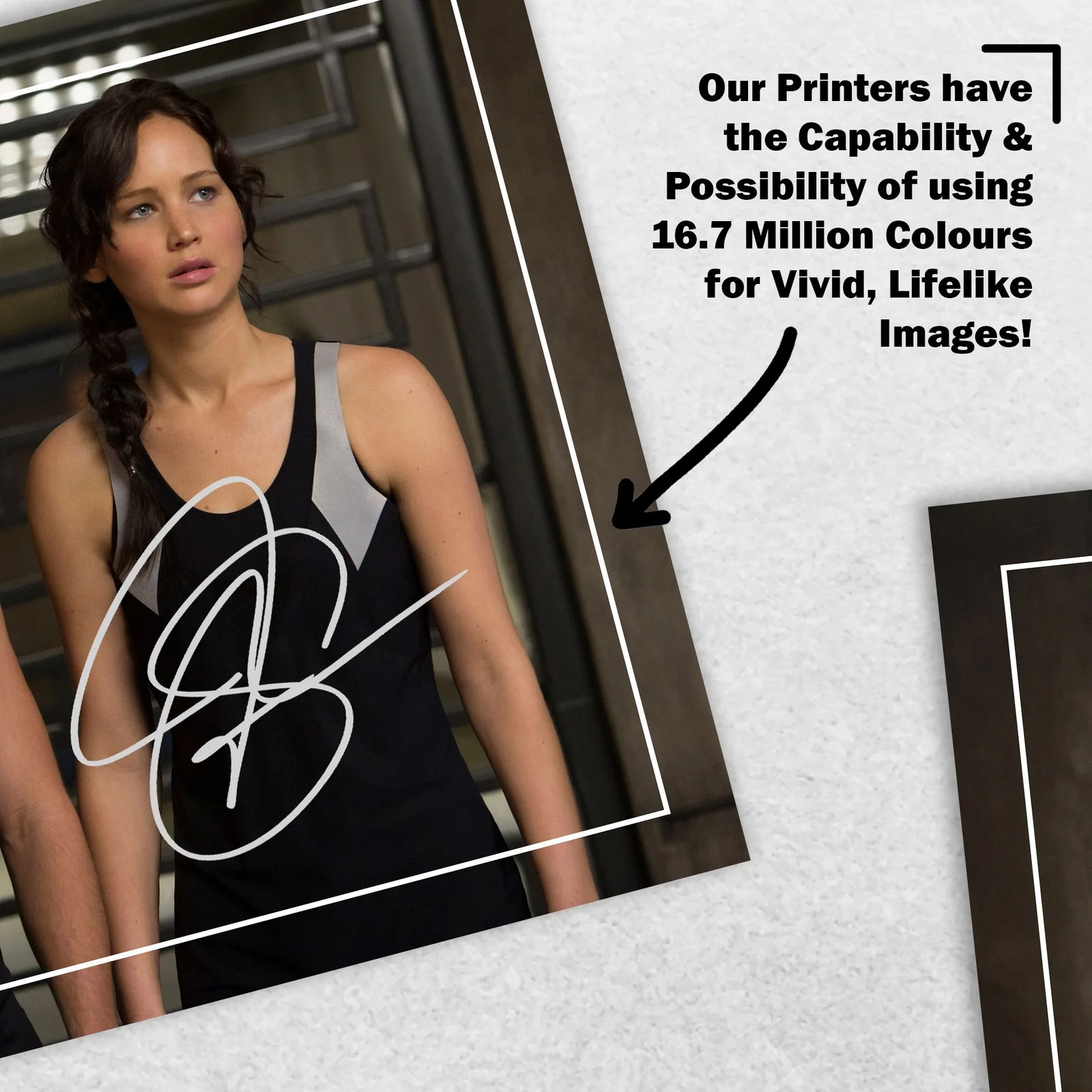 Jennifer Lawrence Josh Hutcher Signed Memorabilia 8x6 Pre Printed Autograph, изображение 5