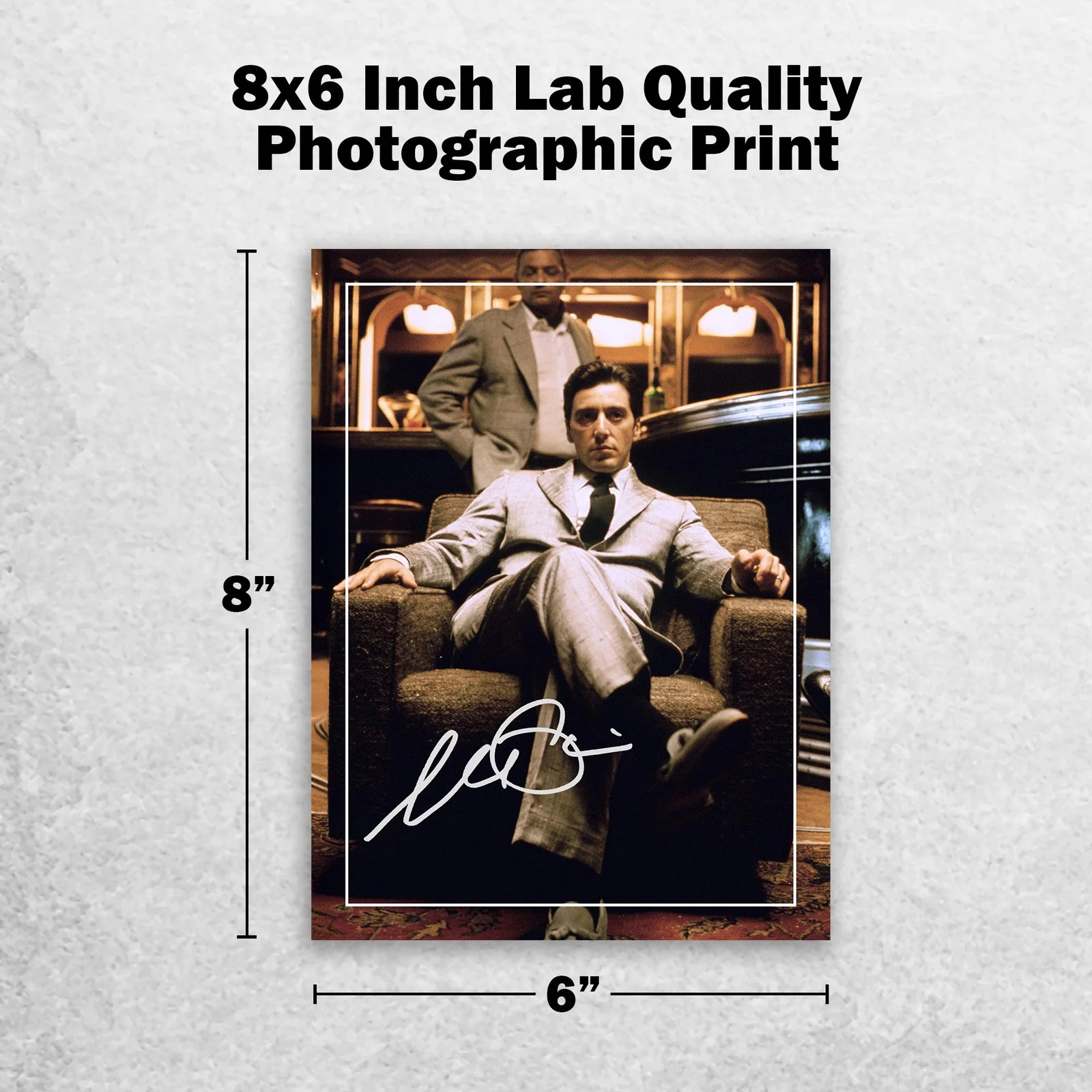Al Pacino Signed Memorabilia 8x6 Pre Printed Autograph Photo Memorabilia, image 2