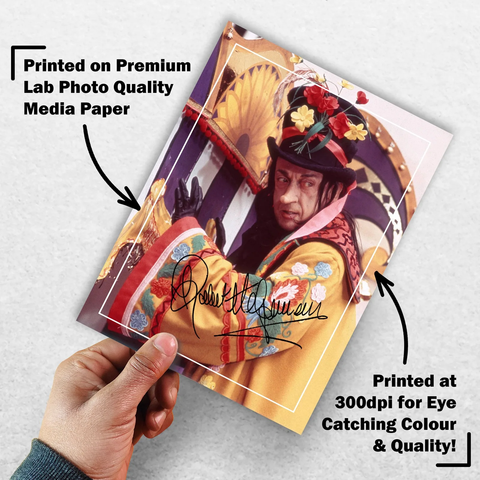 Robert Helpmann 8x6 Photo Signed Memorabilia 8x6 Pre Printed Autograph Photo, изображение 3
