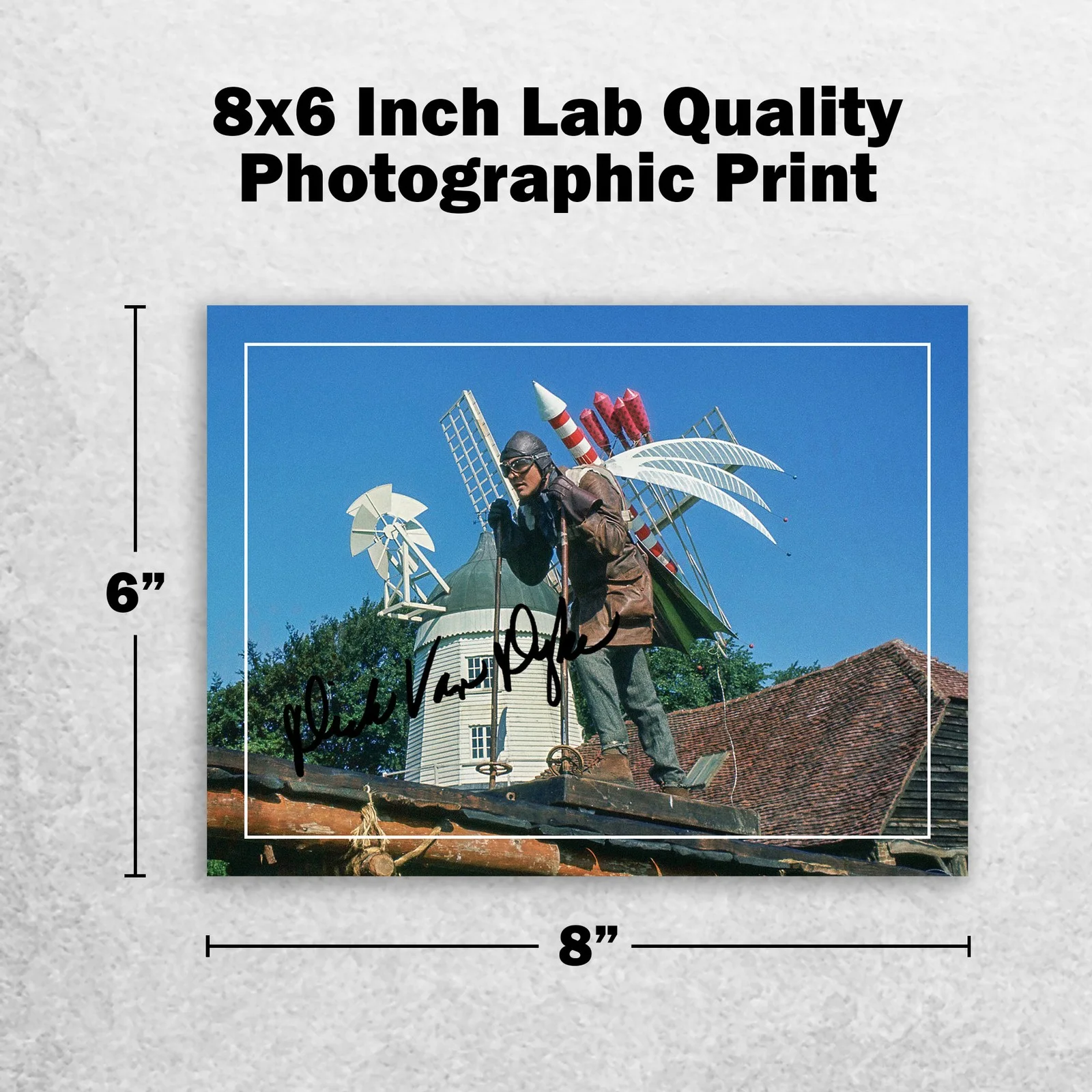 Dick Van Dyke 8x6 Signed Memorabilia 8x6 Pre Printed Autograph Photo Memorabilia, изображение 2