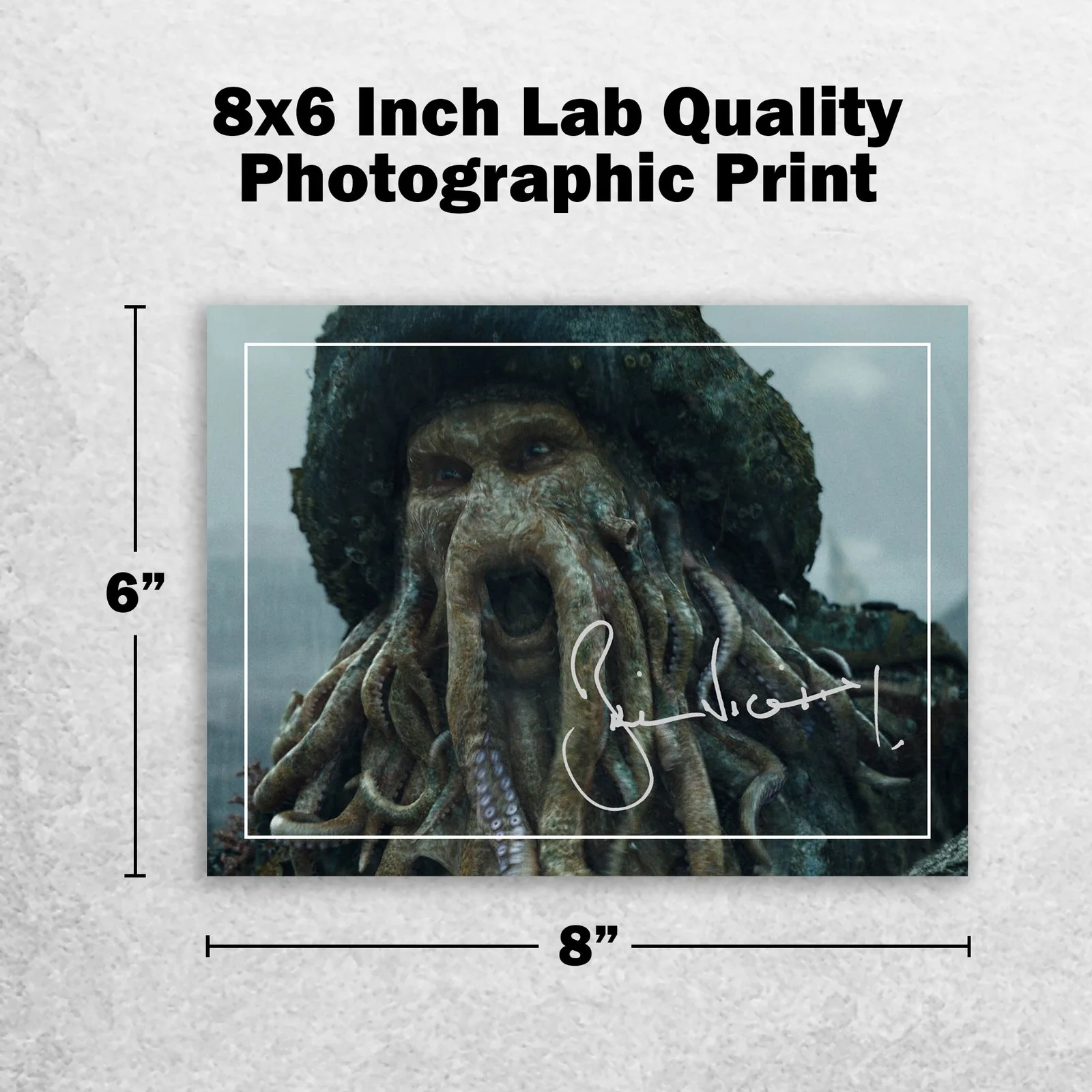 Bill Nighy 8x6 Photo Signed Memorabilia 8x6 Pre Printed Autograph Photo, изображение 2