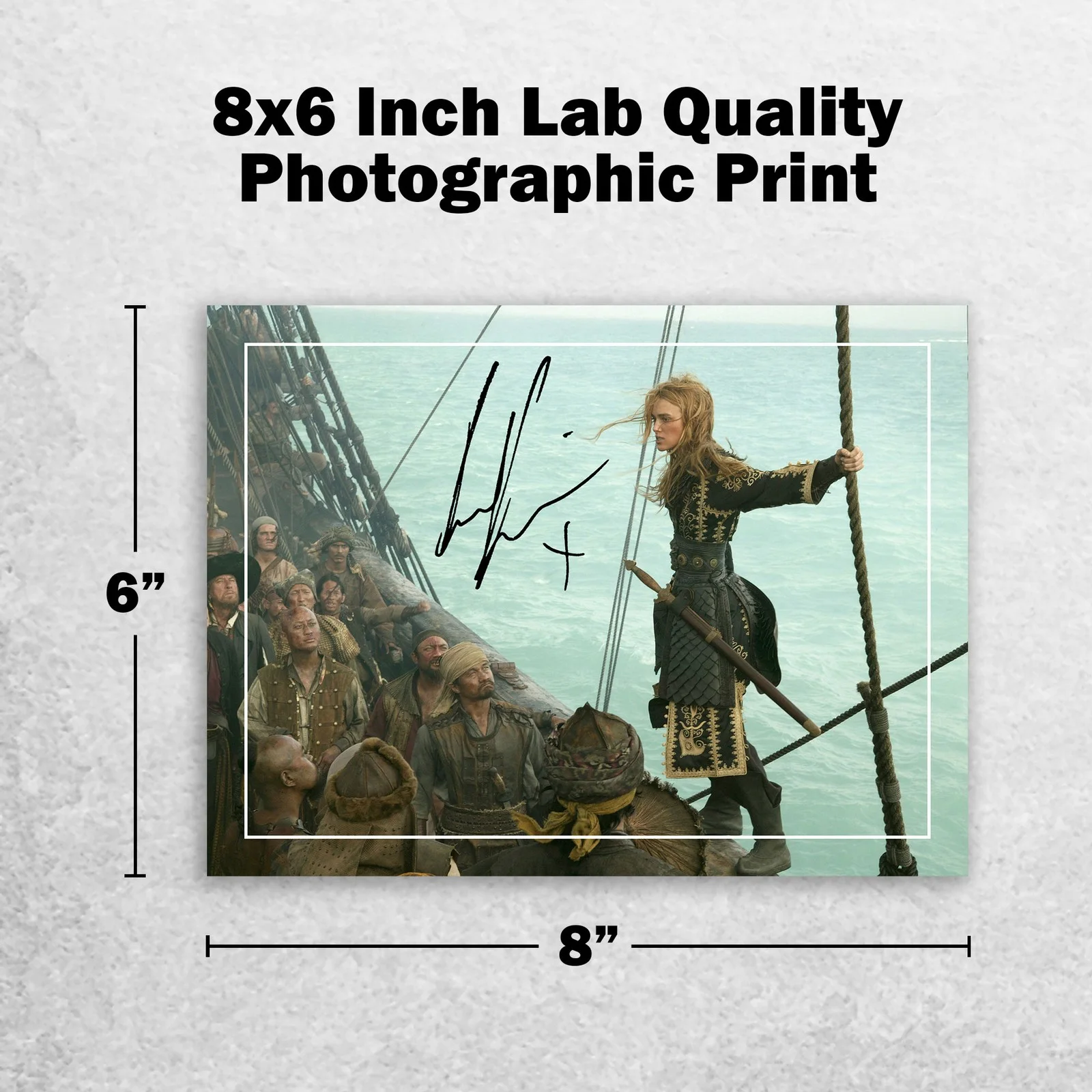 Keira Knightley 8x6 Photo Signed Memorabilia 8x6 Pre Printed Autograph Photo, изображение 2