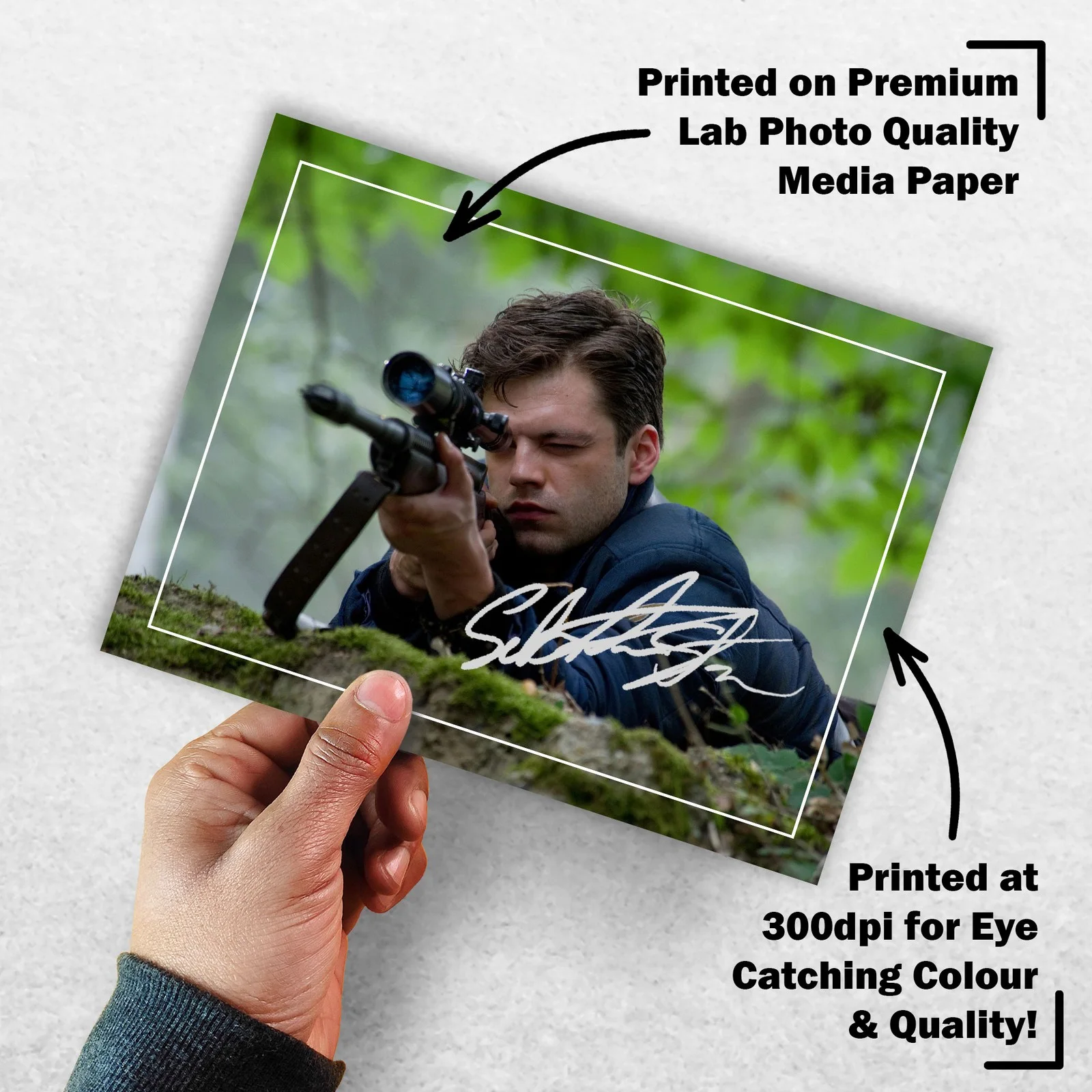 Sebastian Stan Signed Memorabilia 8x6 Pre Printed Autograph Photo Memorabilia, image 3