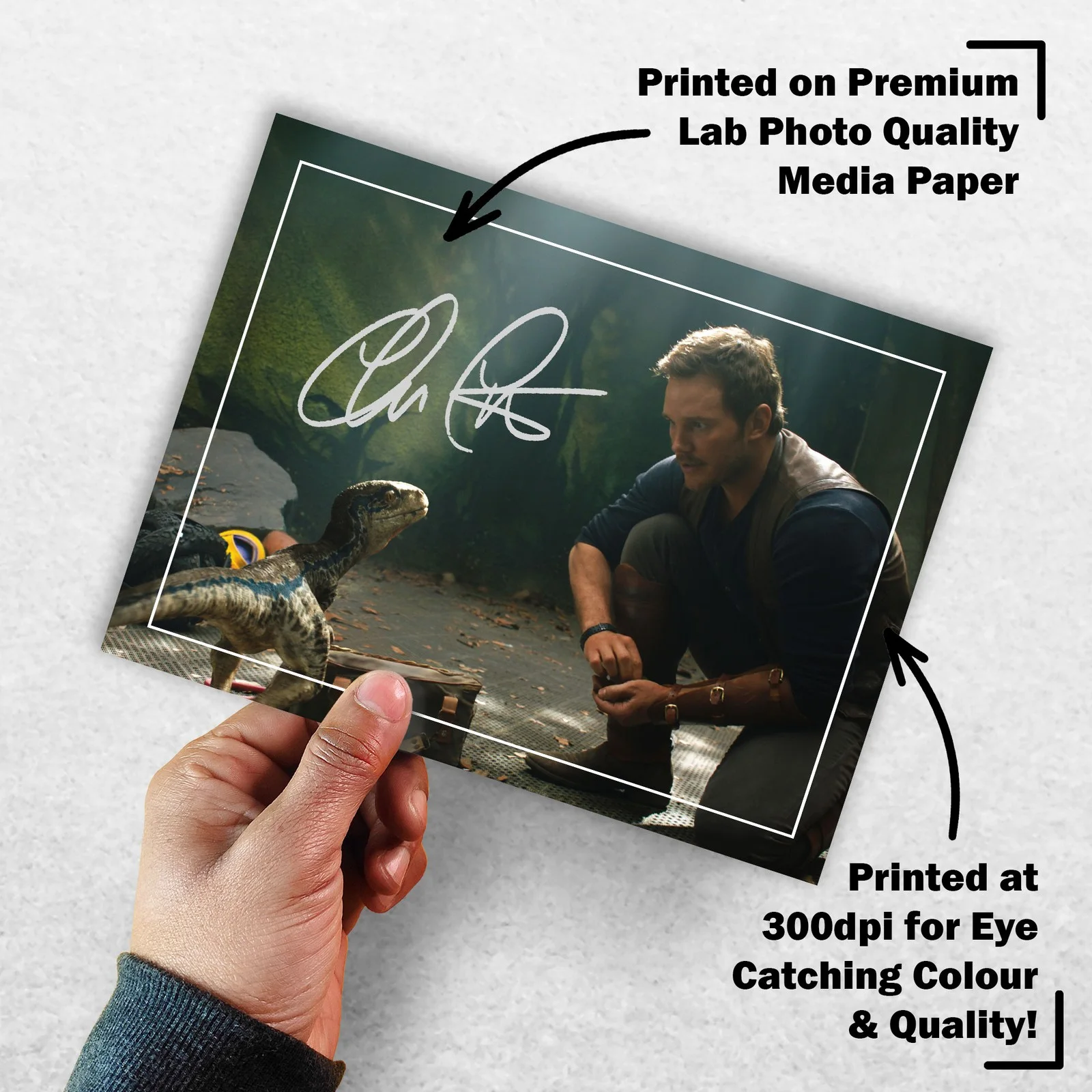 Chris Pratt Signed Memorabilia 8x6 Pre Printed Autograph Photo Memorabilia, изображение 3