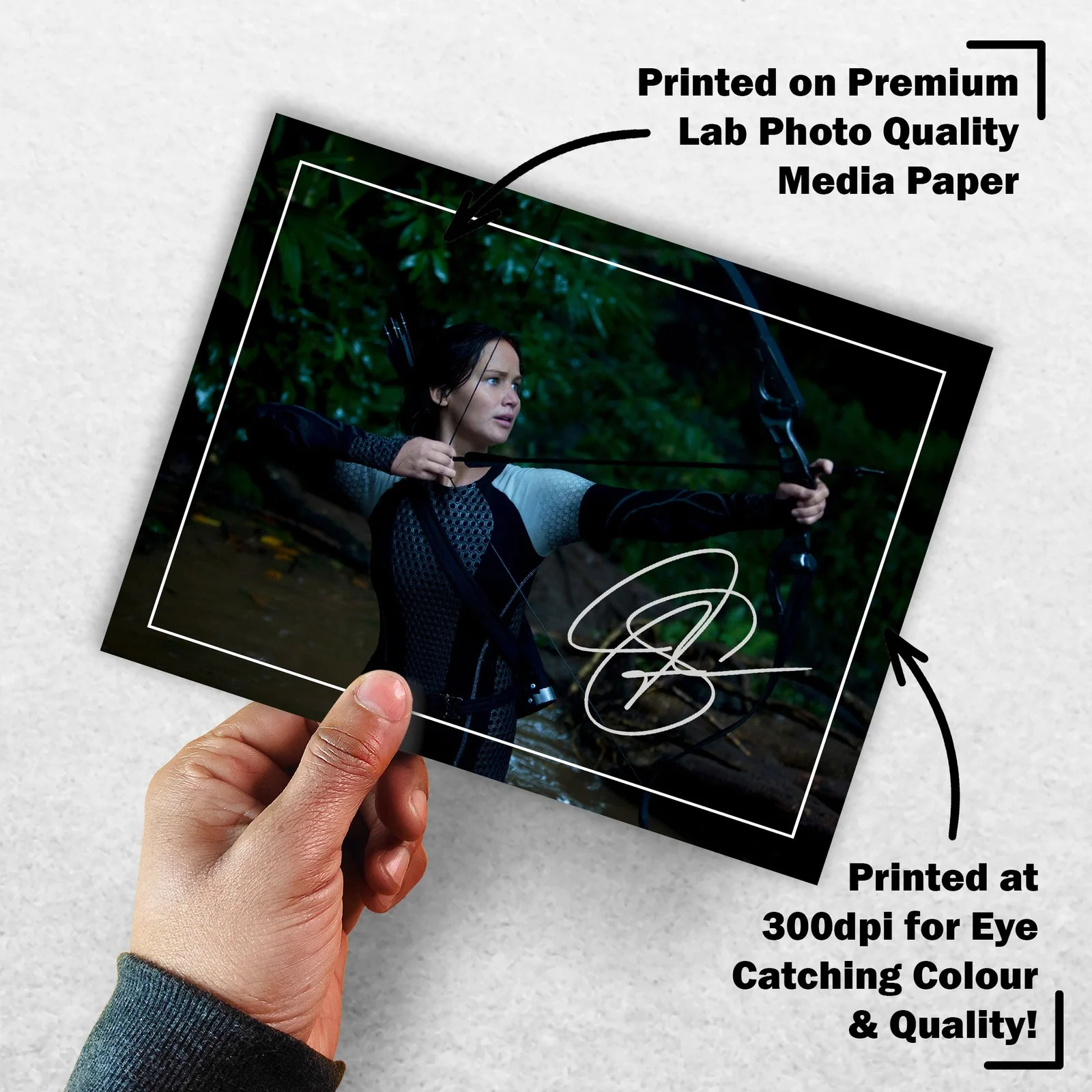 Jennifer Lawrence 8x6 Photo Signed Memorabilia 8x6 Pre Printed Autograph Photo, изображение 3