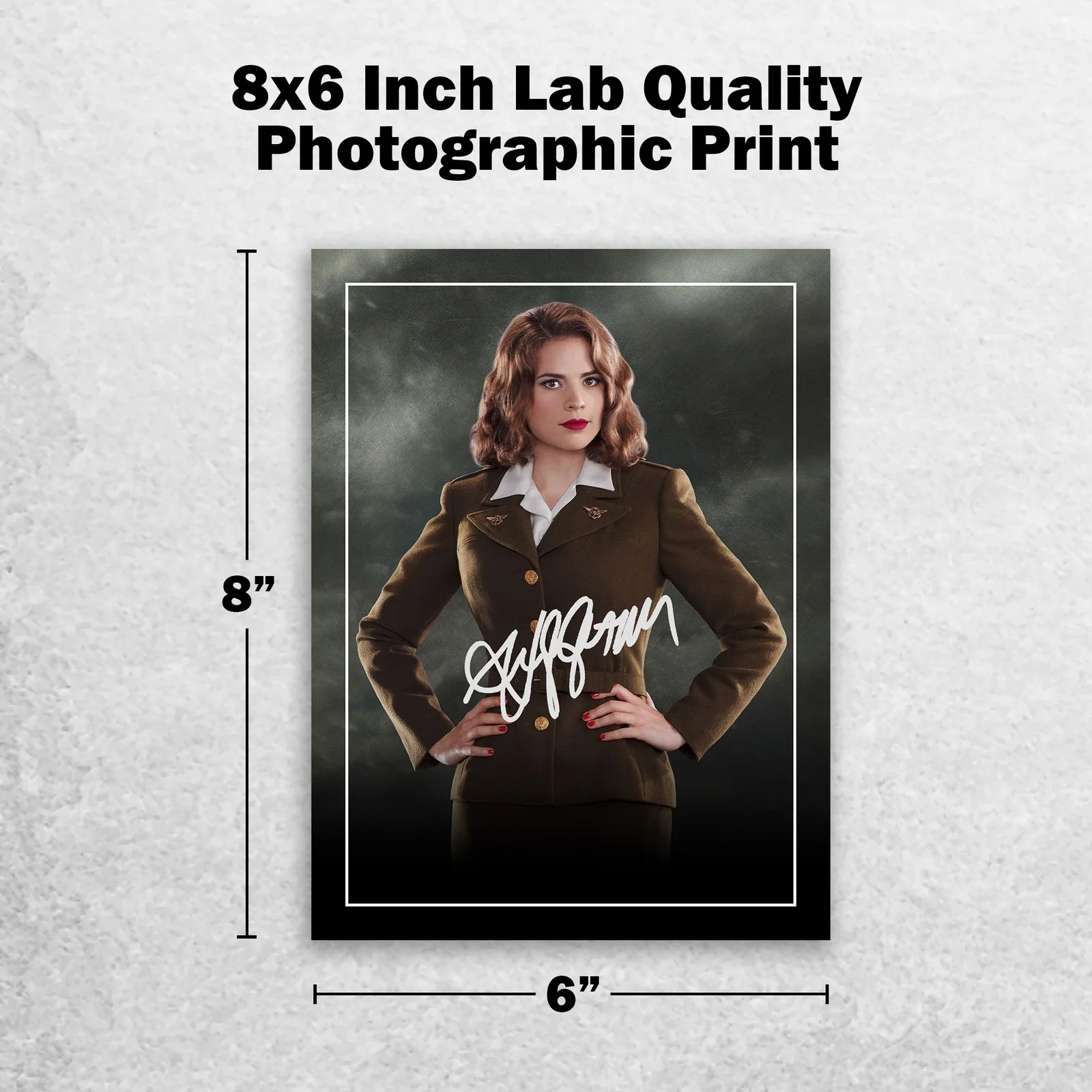 Hayley Atwell 8x6 Photo Signed Memorabilia 8x6 Pre Printed Autograph Photo, изображение 2