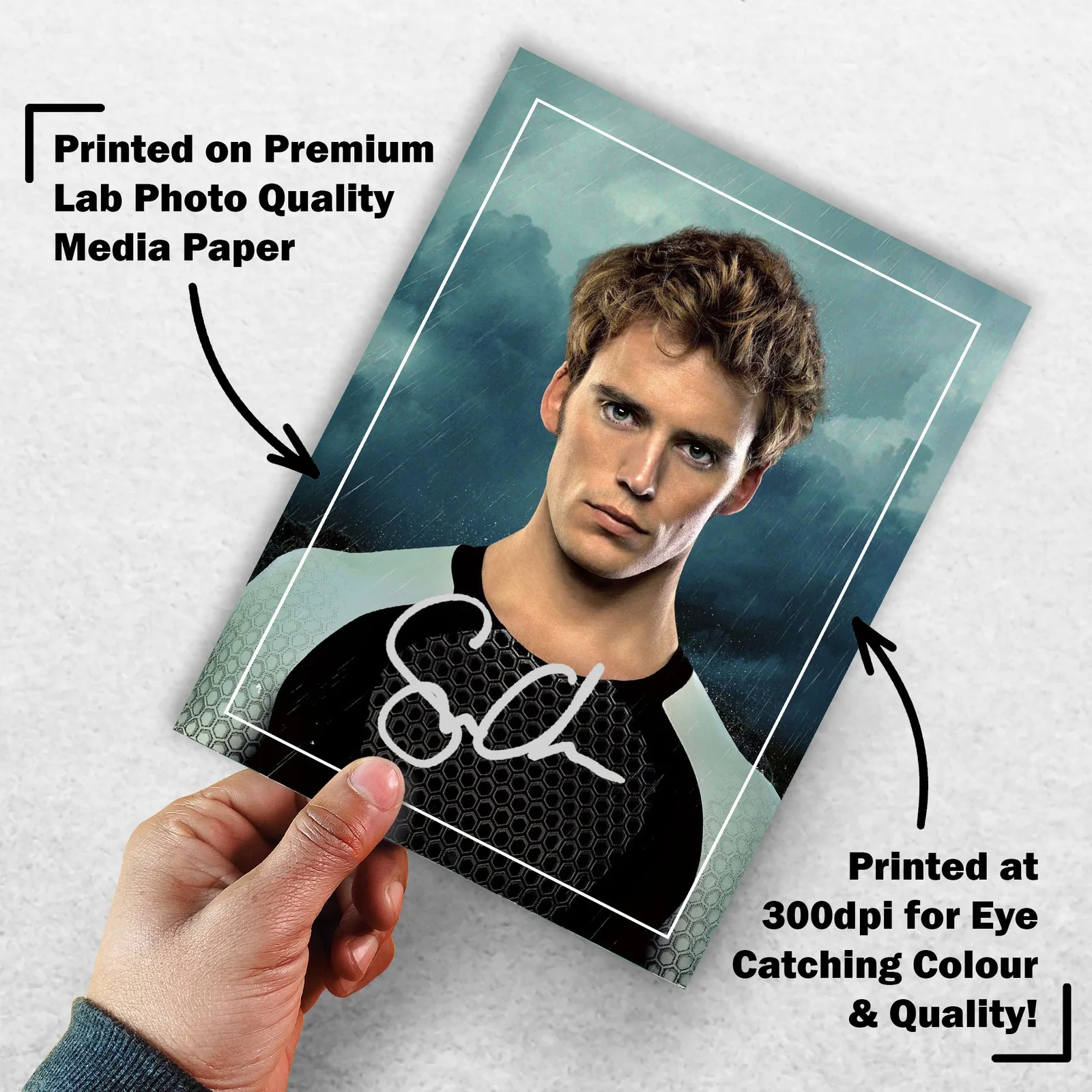 Sam Claflin 8x6 Photo Signed Memorabilia 8x6 Pre Printed Autograph Photo, image 3