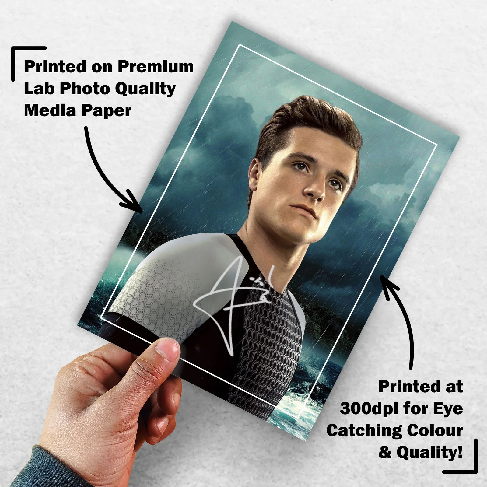 Josh Hutcherson Signed Memorabilia 8x6 Pre Printed Autograph Photo Memorabilia, изображение 3