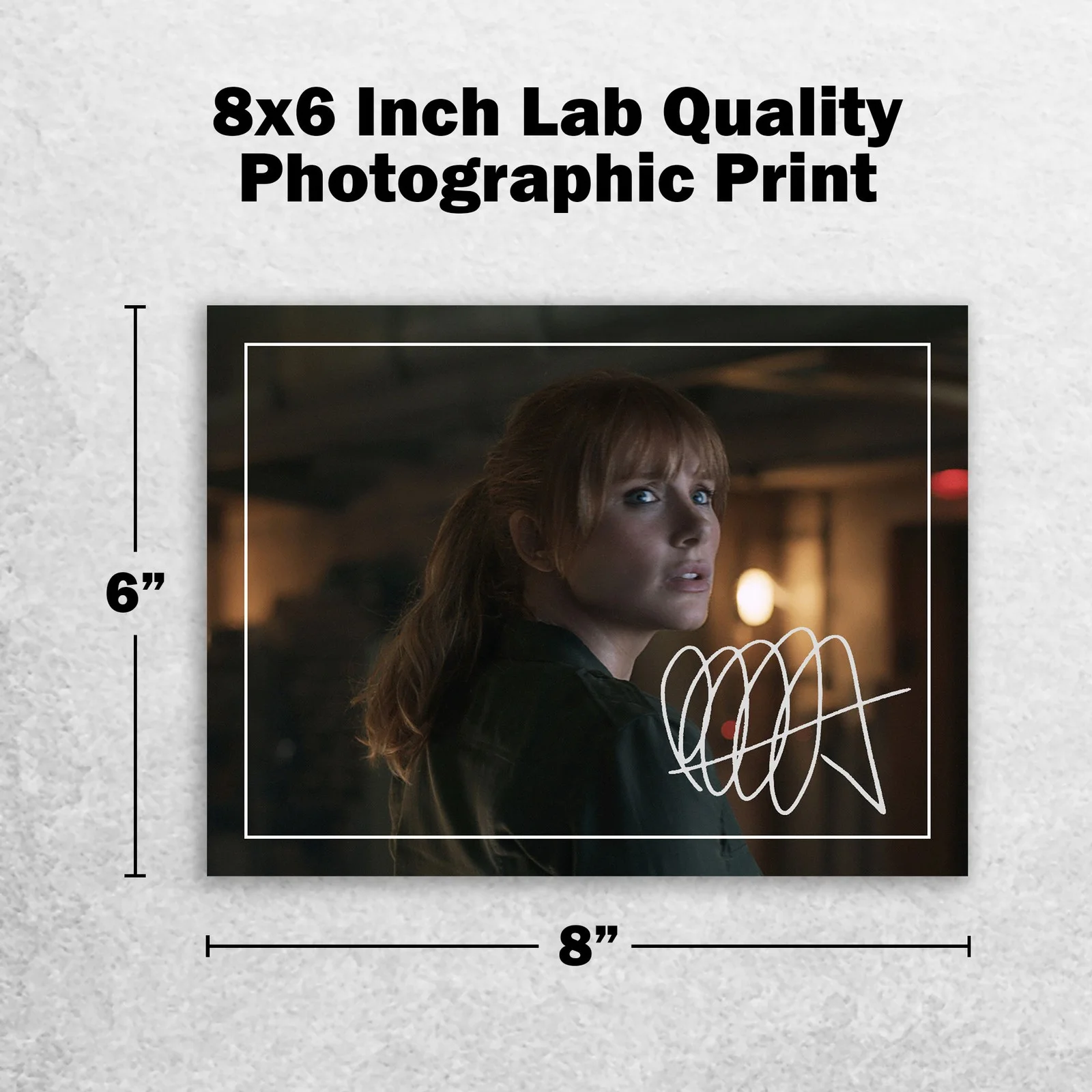 Bryce Dallas Howard 8x6 Signed Memorabilia 8x6 Pre Printed Autograph Photo, изображение 2