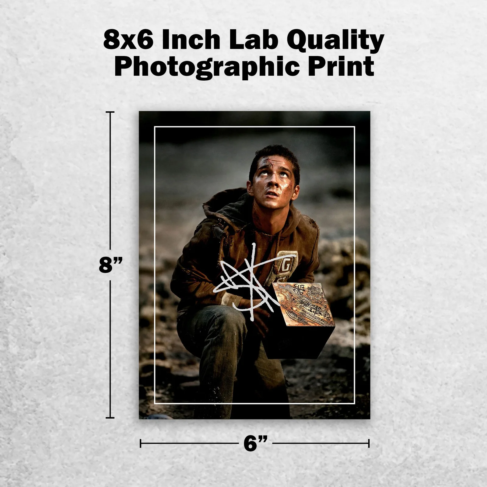Shia LaBeouf 8x6 Photo Signed Memorabilia 8x6 Pre Printed Autograph Photo, изображение 2