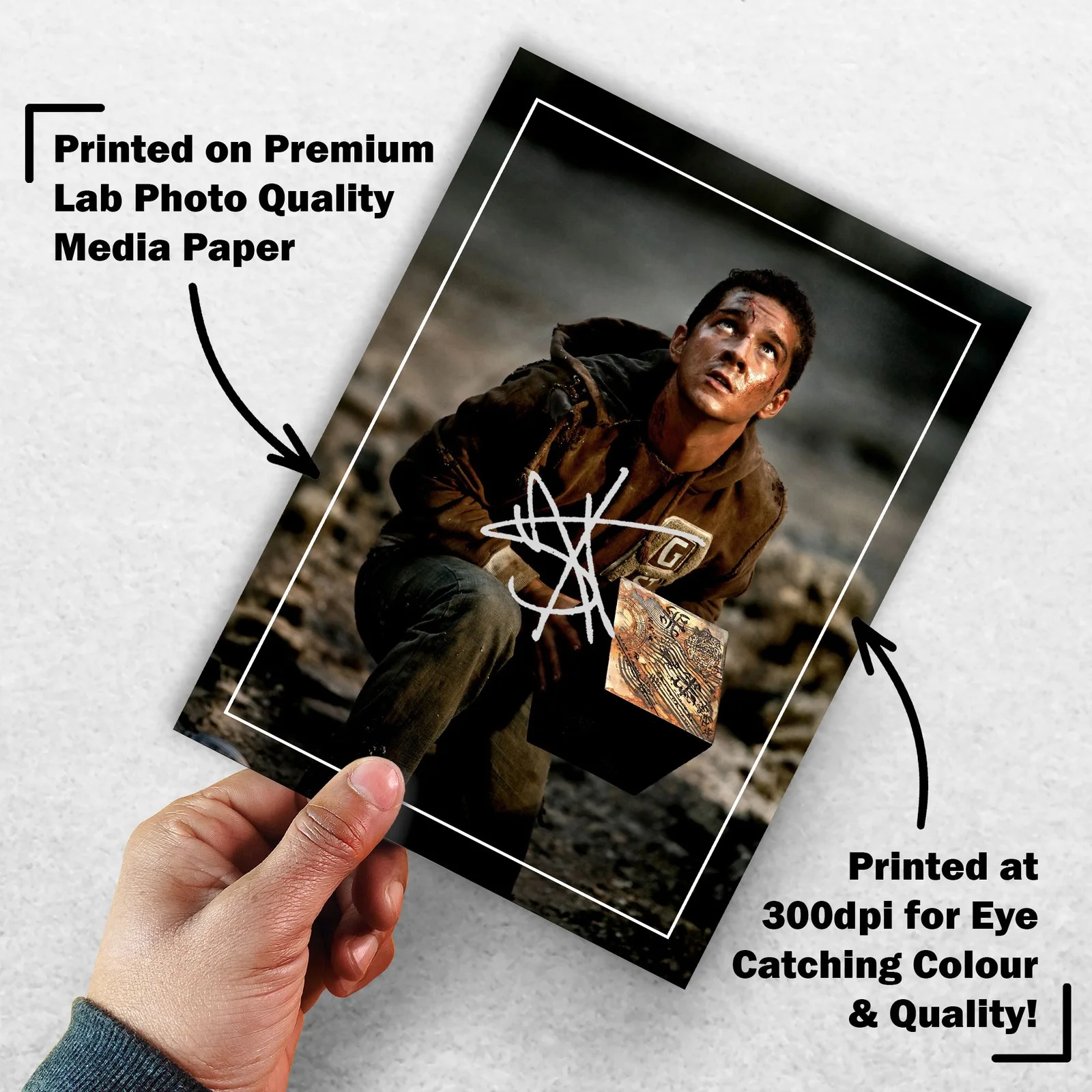 Shia LaBeouf 8x6 Photo Signed Memorabilia 8x6 Pre Printed Autograph Photo, изображение 3
