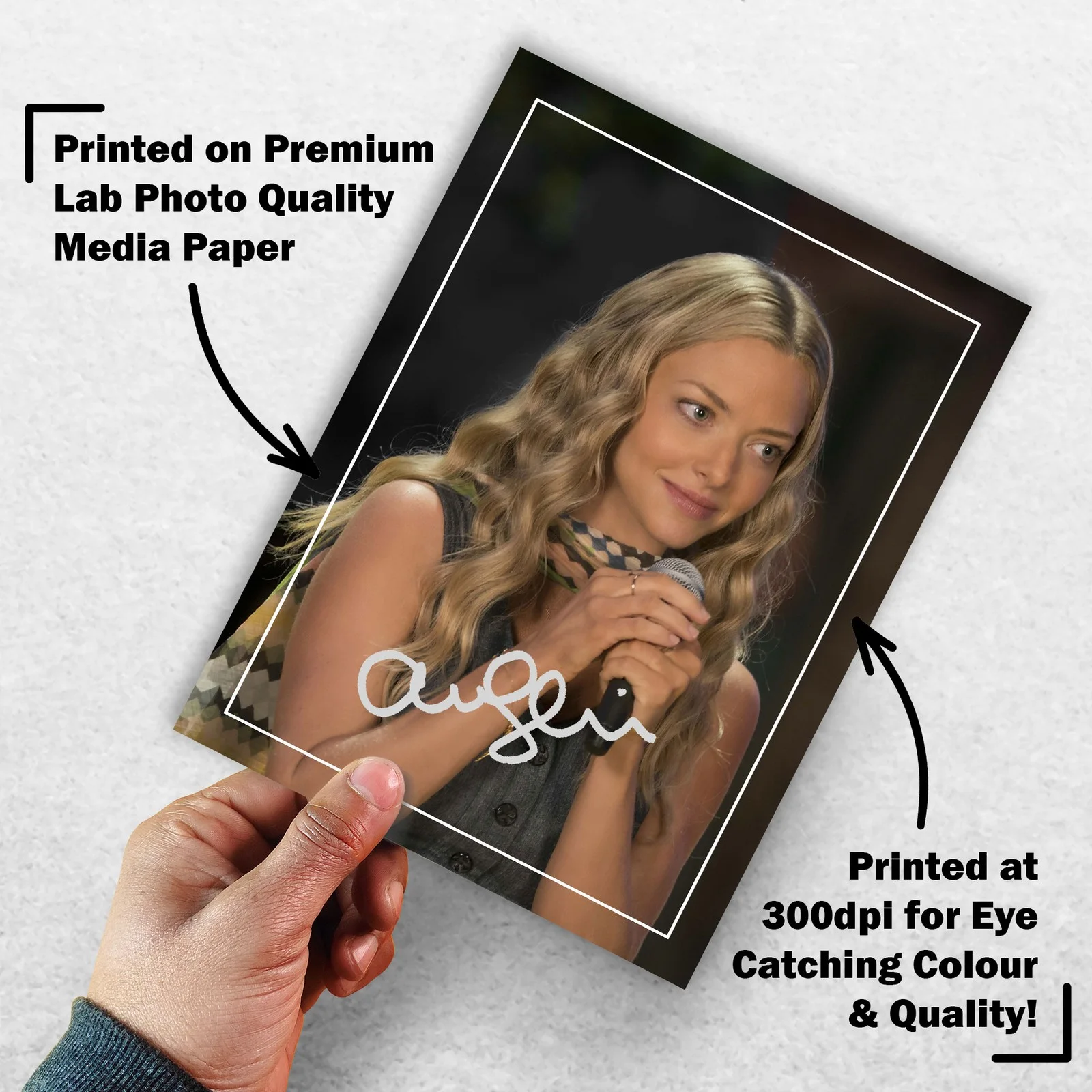 Amanda Seyfried Signed Memorabilia 8x6 Pre Printed Autograph Photo Memorabilia, изображение 3