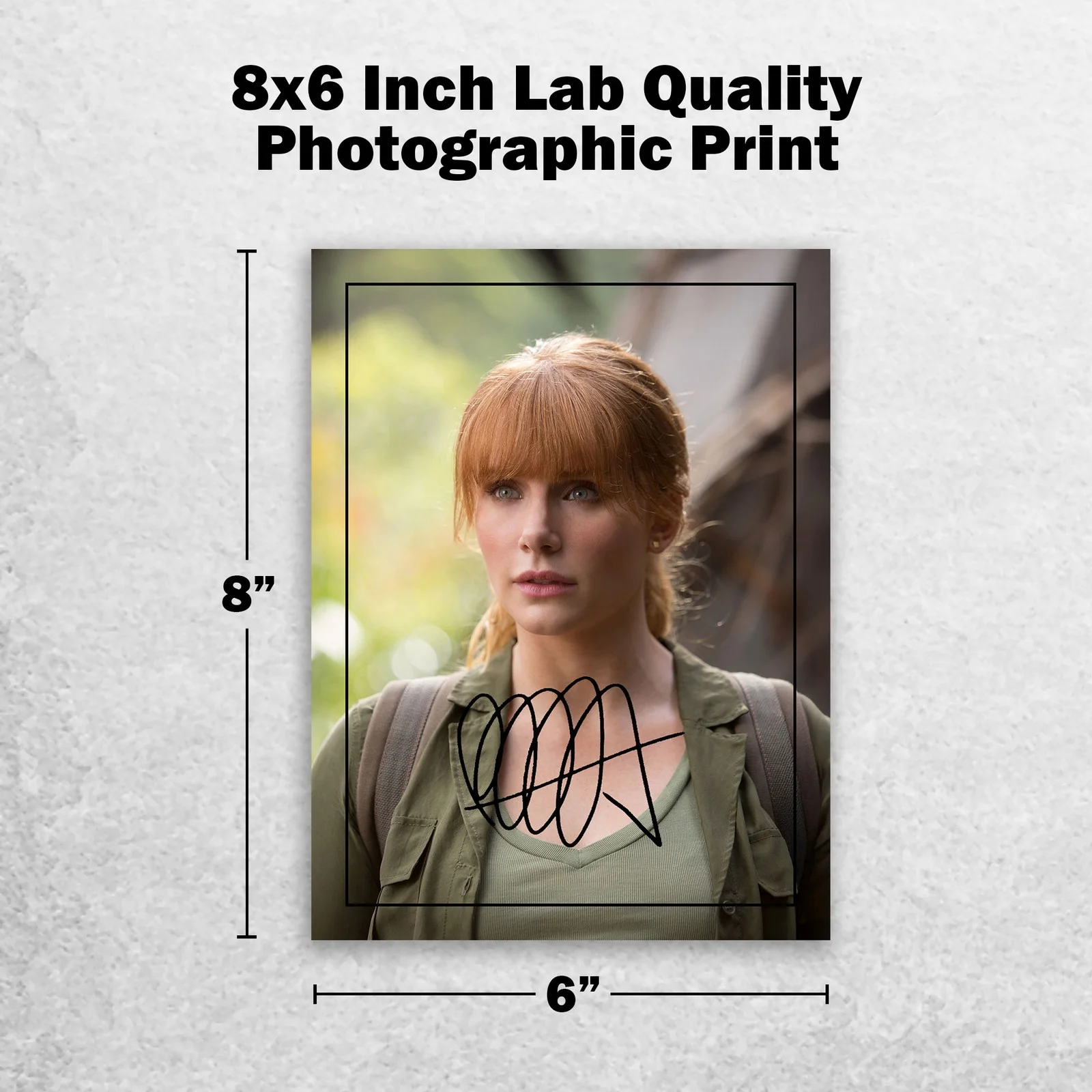Bryce Dallas Howard 8x6 Signed Memorabilia 8x6 Pre Printed Autograph Photo, изображение 2