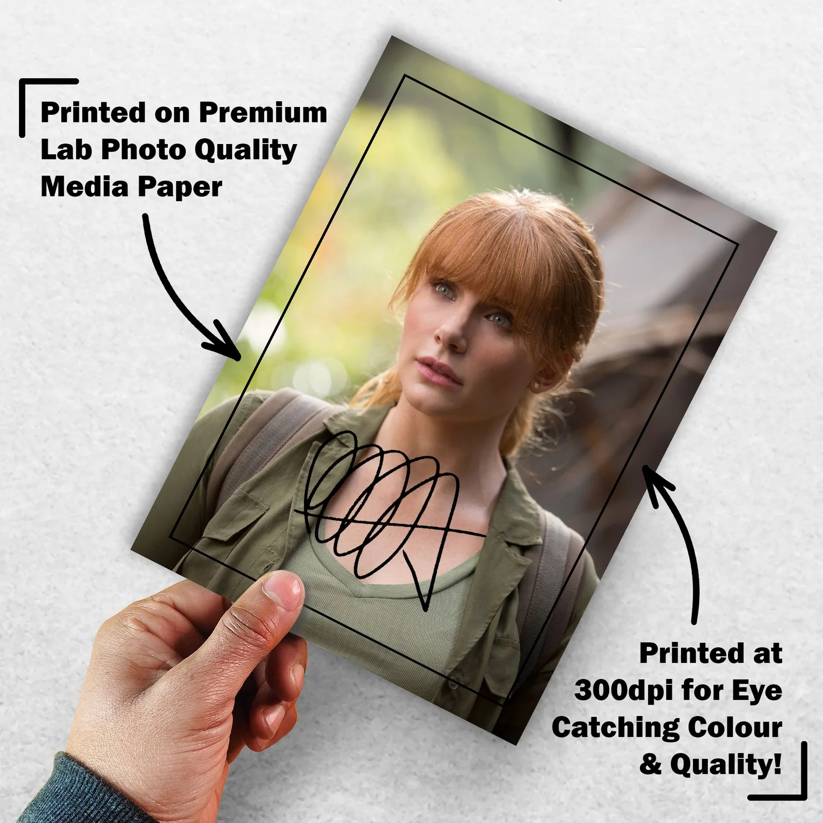 Bryce Dallas Howard 8x6 Signed Memorabilia 8x6 Pre Printed Autograph Photo, изображение 3