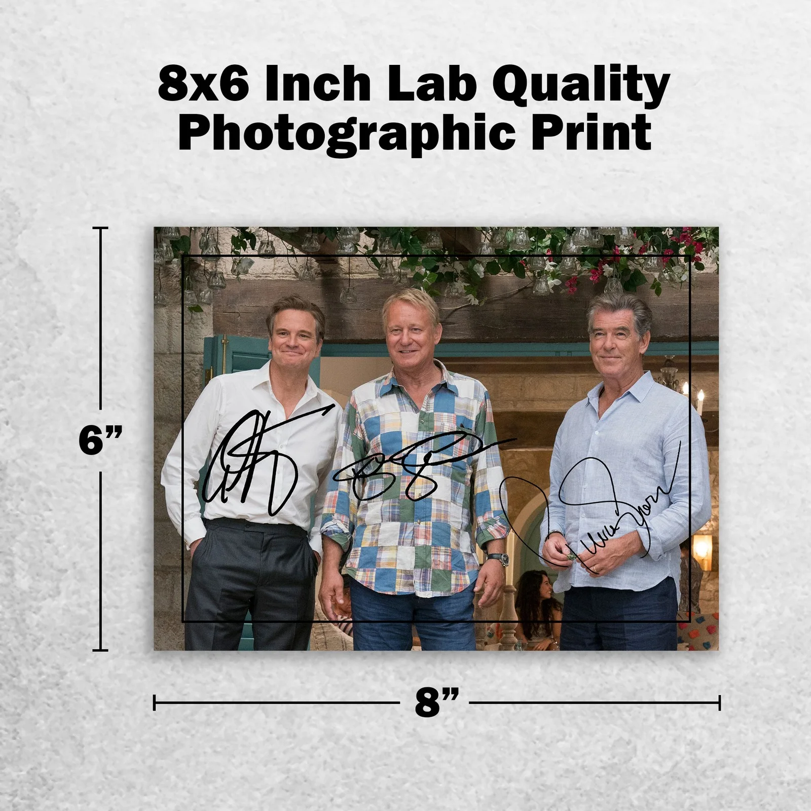 Colin Firth Stellan Skarsgård Signed Memorabilia 8x6 Pre Printed Autograph Photo, изображение 2