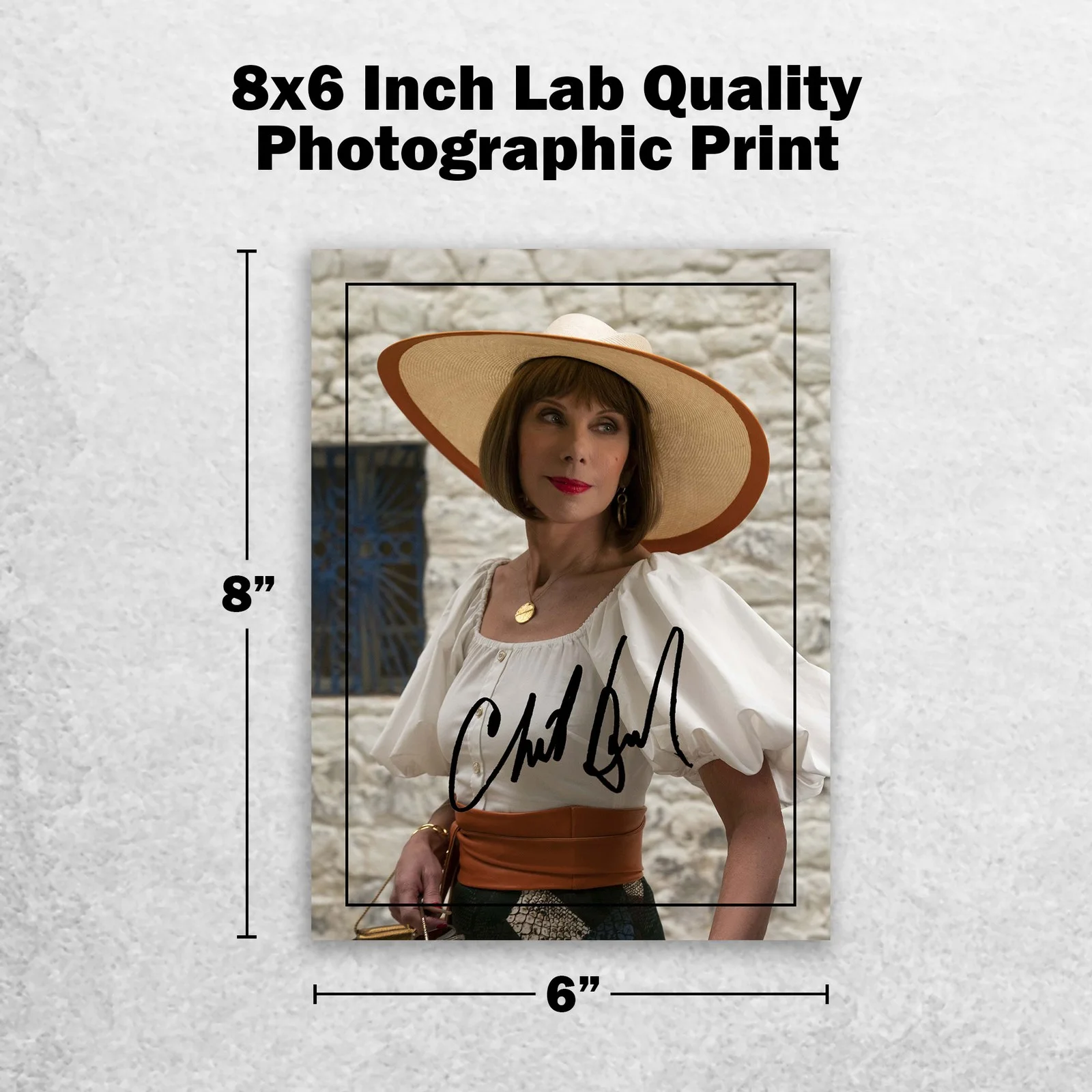 Christine Baranski 8x6 Photo Signed Memorabilia 8x6 Pre Printed Autograph Photo, изображение 2