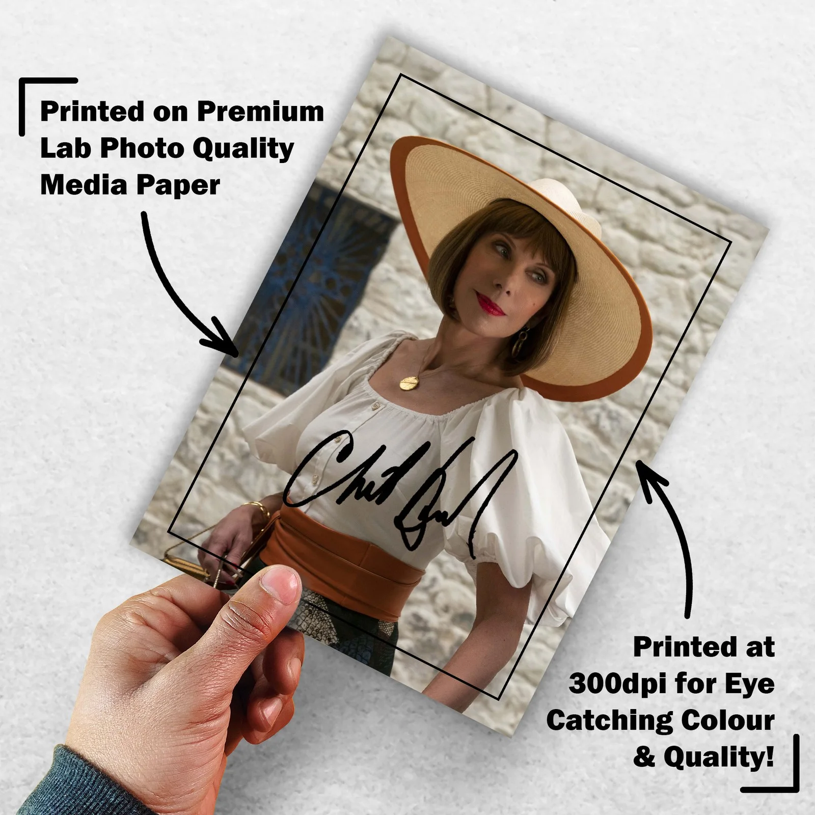 Christine Baranski 8x6 Photo Signed Memorabilia 8x6 Pre Printed Autograph Photo, изображение 3