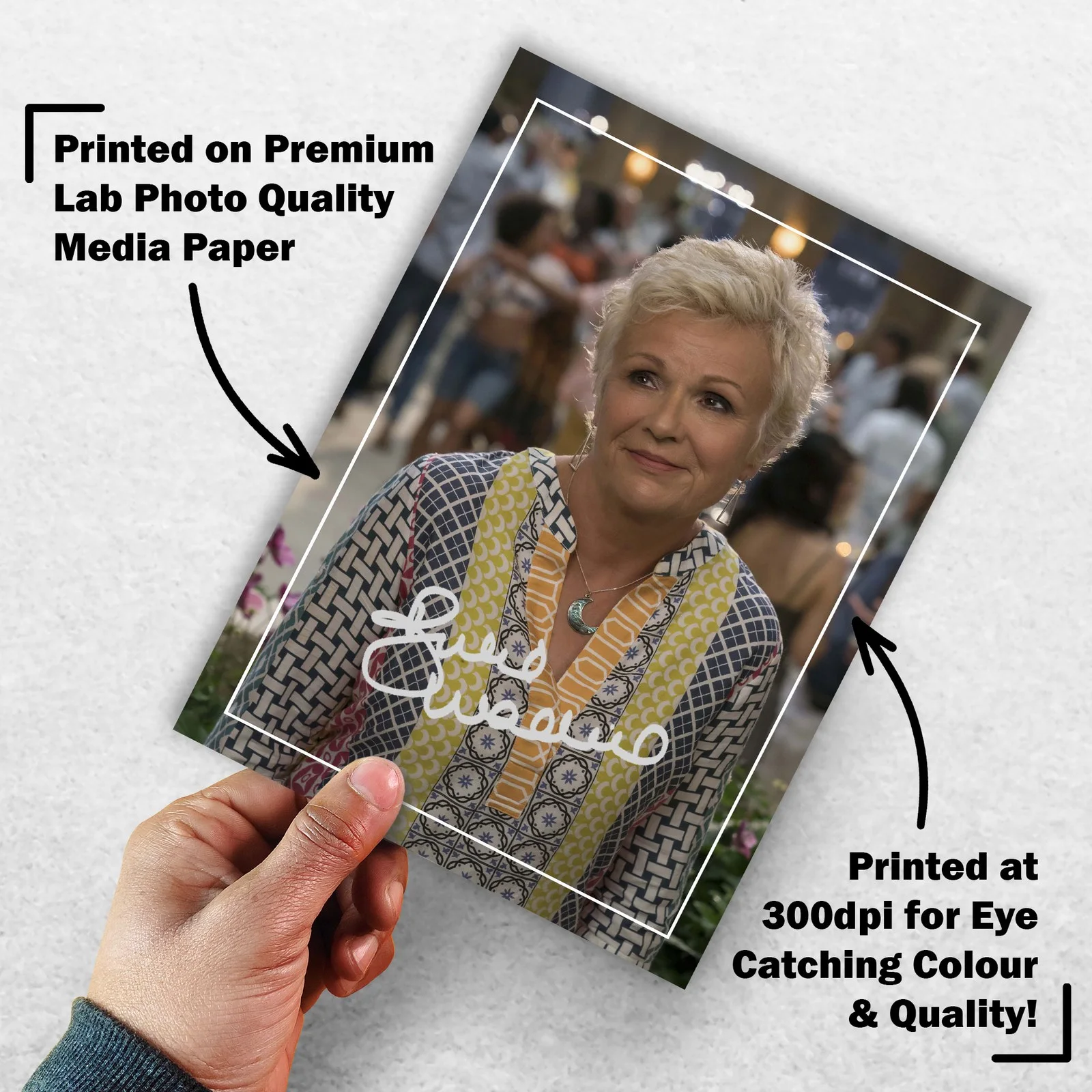Julie Walters Signed Memorabilia 8x6 Pre Printed Autograph Photo Memorabilia, изображение 3