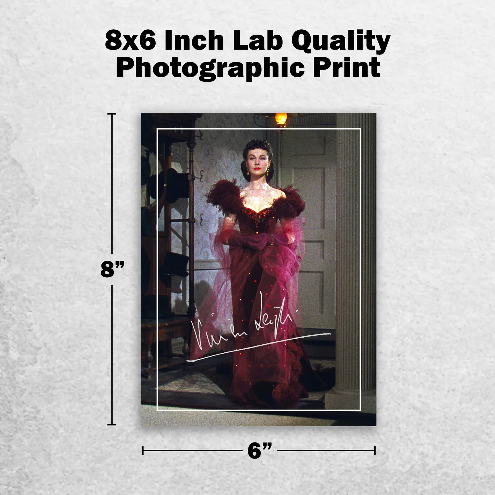 Vivien Leigh Signed Memorabilia 8x6 Pre Printed Autograph Photo Memorabilia, изображение 2