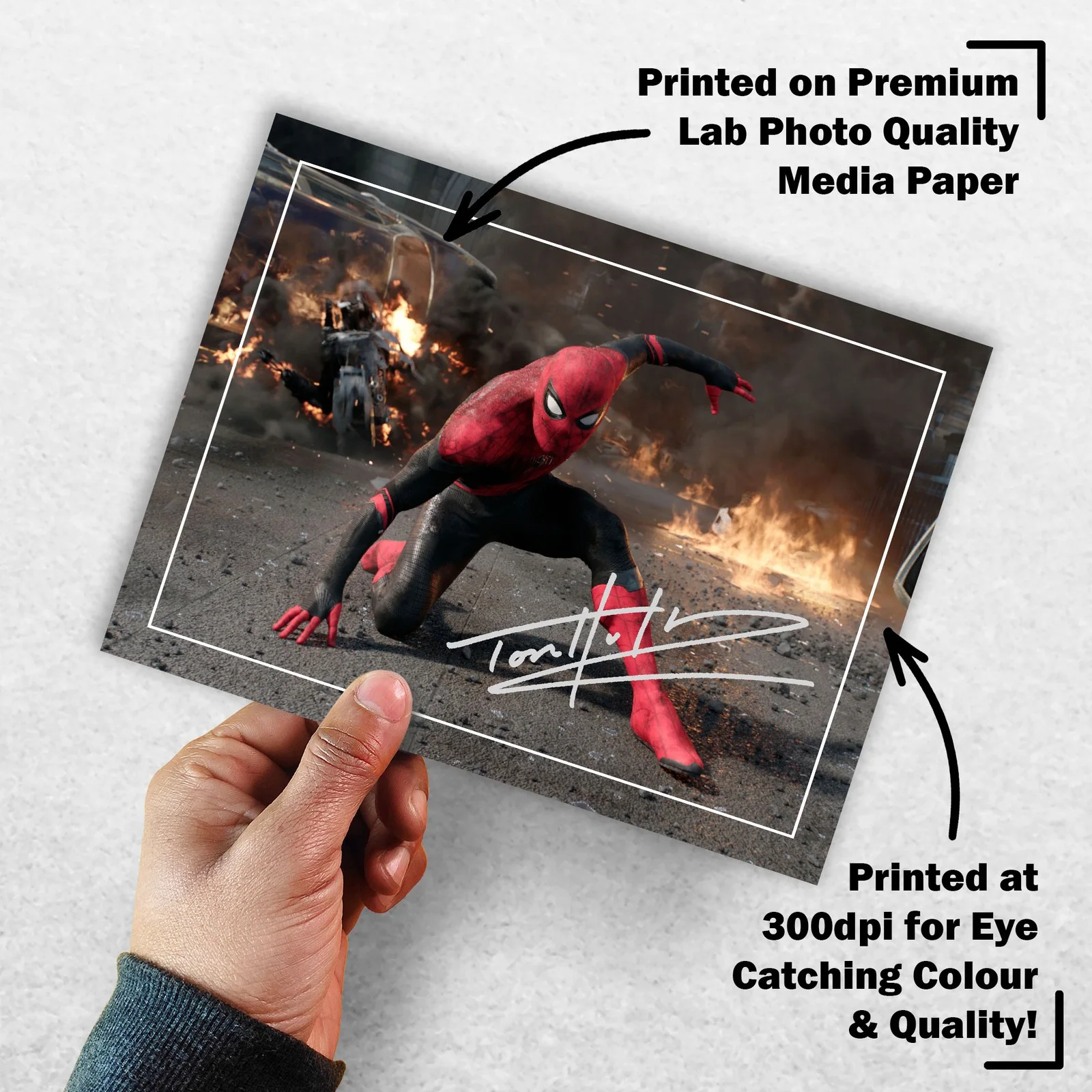 Tom Holland Signed Memorabilia 8x6 Pre Printed Autograph Photo Memorabilia, image 3