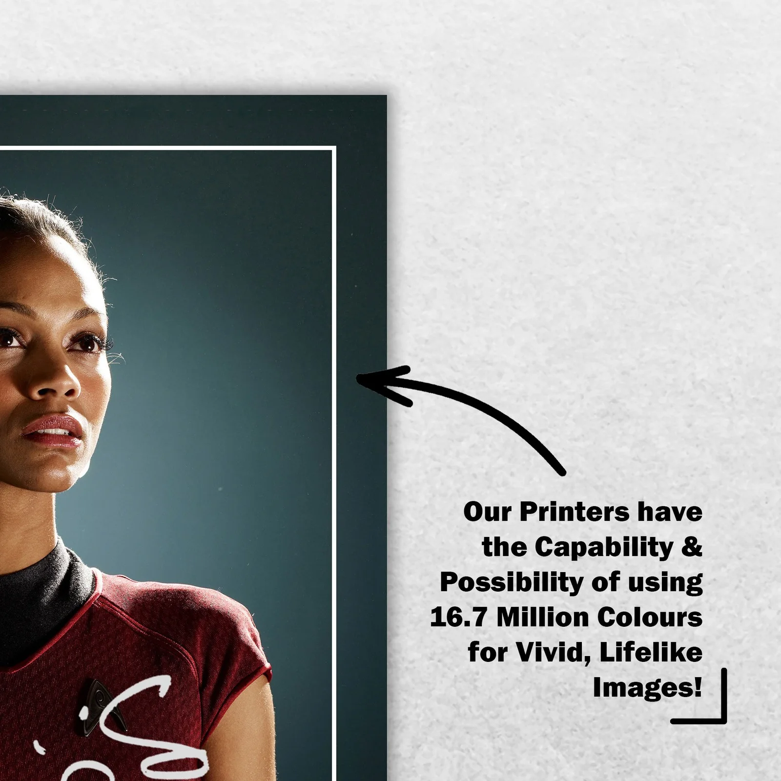 Zoe Saldana Signed Memorabilia 8x6 Pre Printed Autograph Photo Memorabilia, image 5