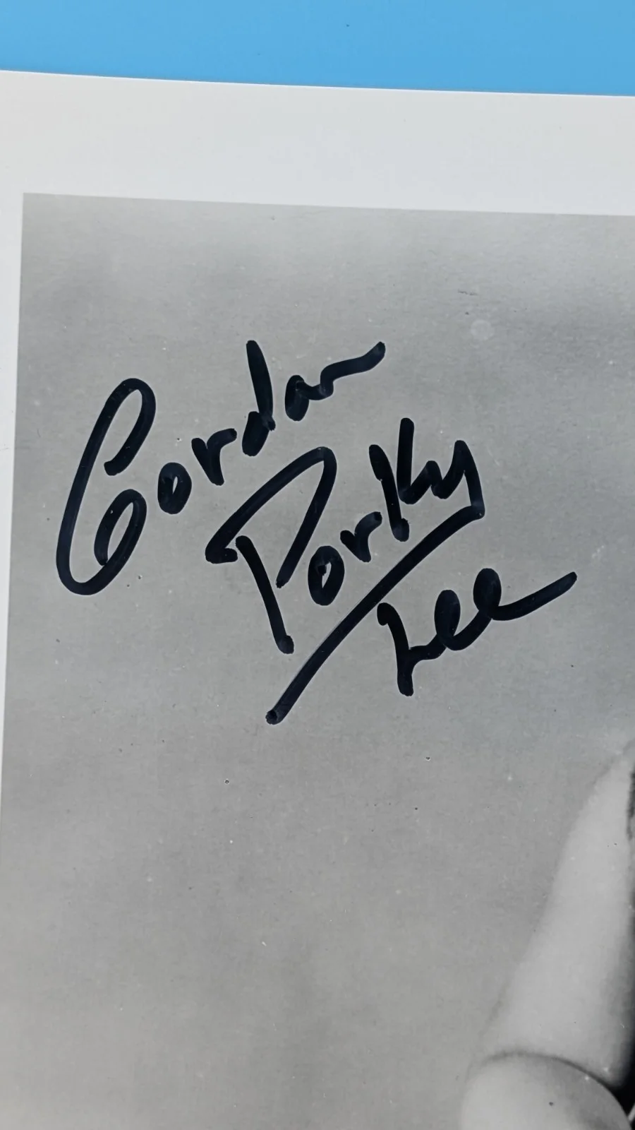 Gordon Porky Lee — Gordon "Porky" Lee 8x10 signed/autographed Photo "Our Gang" "Little Rascals", изображение 2