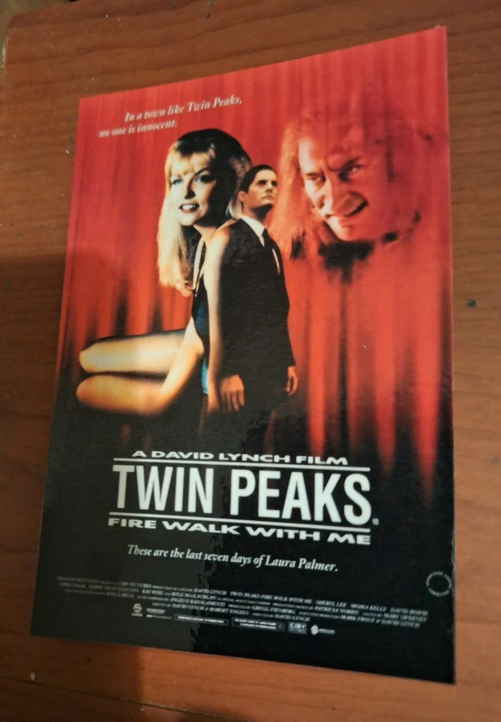 TWIN PEAKS: FIRE WALK WITH ME 1992 Cult Masterpiece Reproduction Postcard, изображение 2