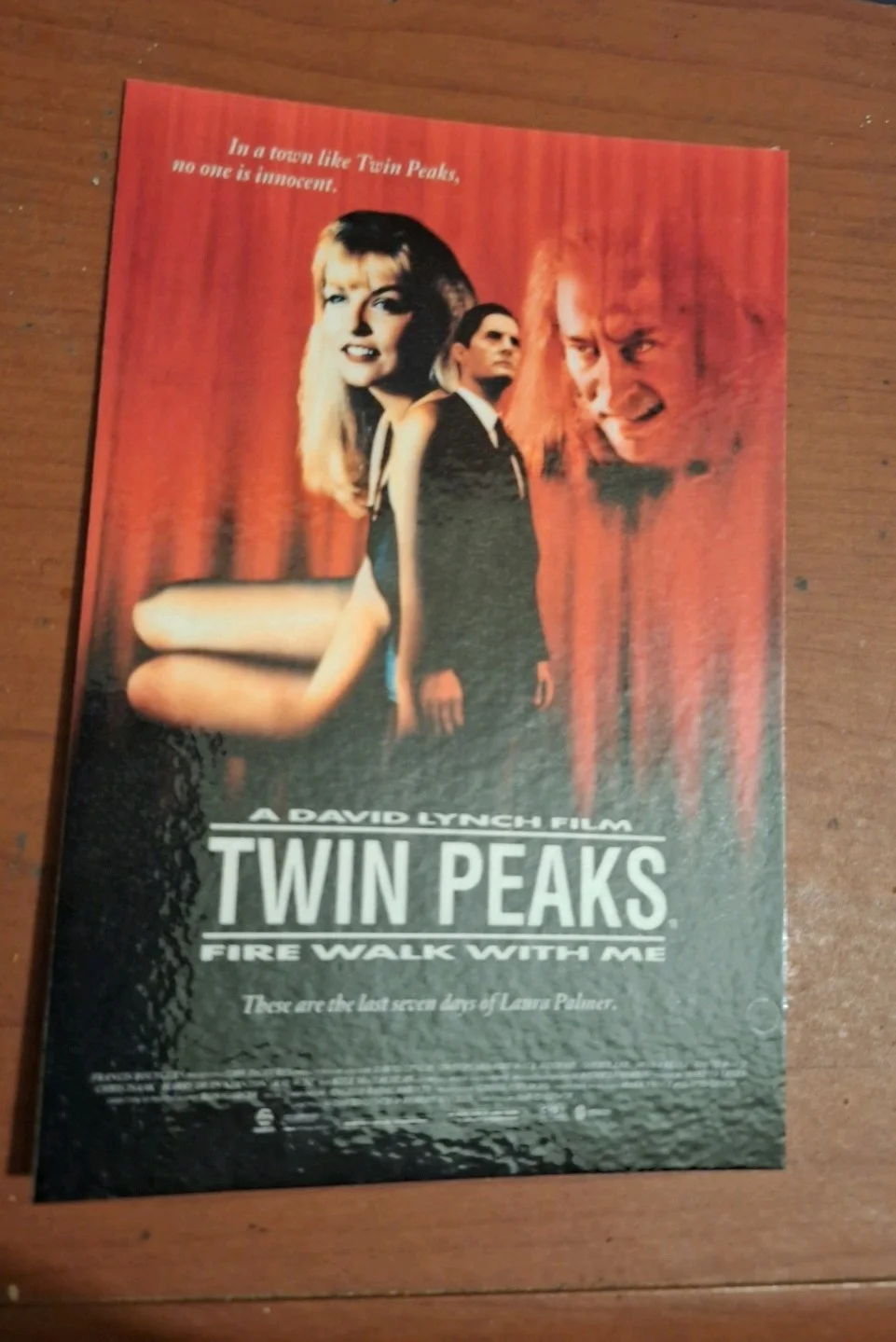 TWIN PEAKS: FIRE WALK WITH ME 1992 Cult Masterpiece Reproduction Postcard, изображение 3