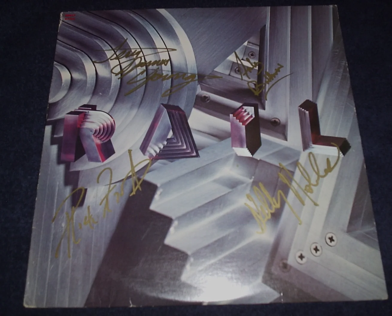 RAIL BAND SIGNED RECORD "RAIL EP "4 MEMBERS X RARE! SEATTLE! 1984 MTV L@@K PROOF, image 2