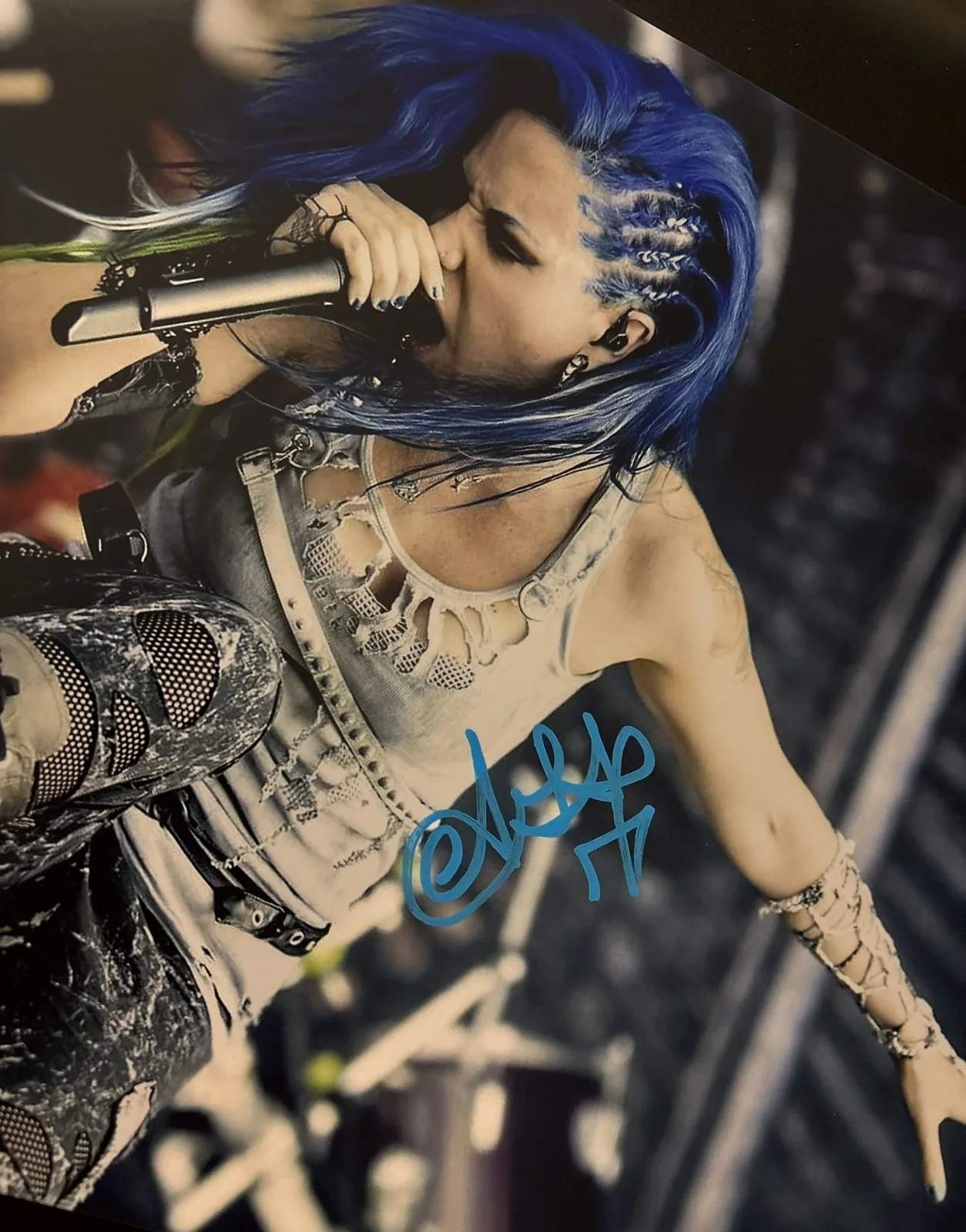 GFA Arch Enemy Singer * ALISSA WHITE-GLUZ * Signed 11x14 Photo PROOF COA, изображение 3