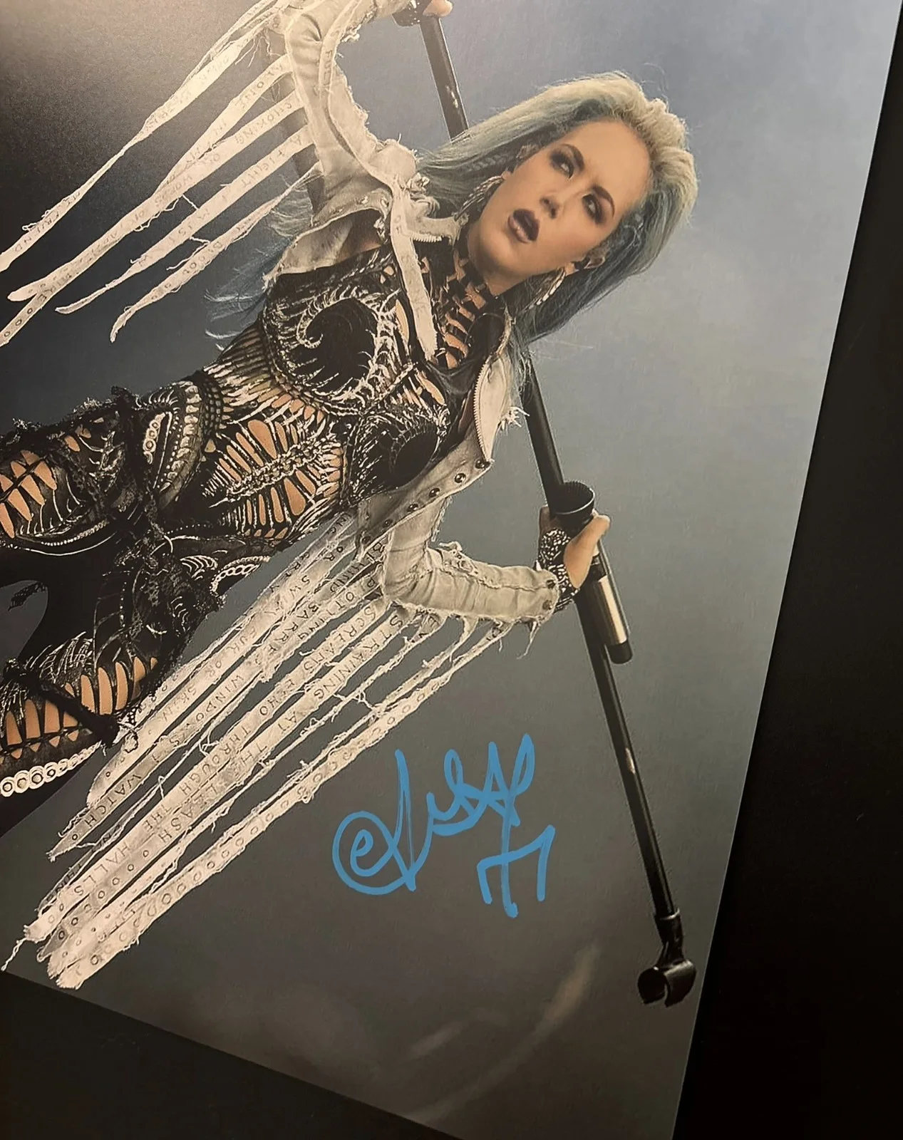GFA Arch Enemy Singer * ALISSA WHITE-GLUZ * Signed 11x14 Photo PROOF COA, image 4