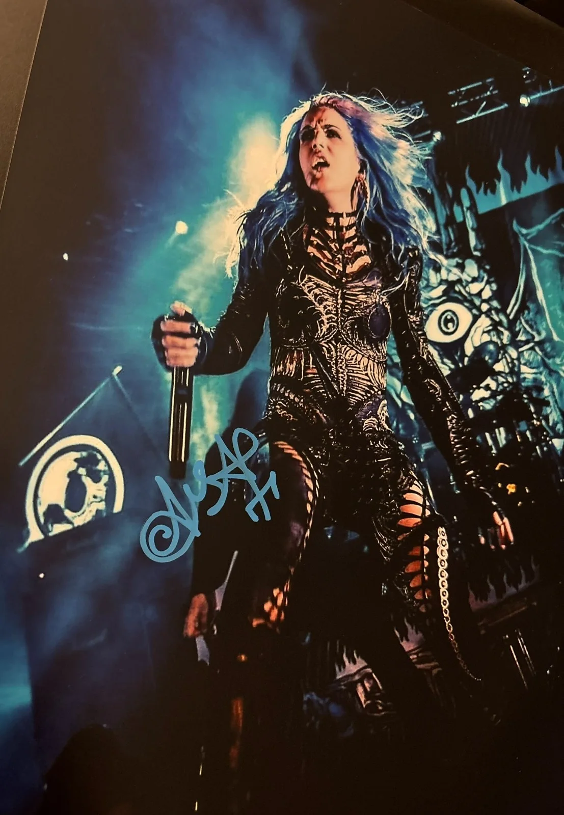 GFA Arch Enemy Singer * ALISSA WHITE-GLUZ * Signed 11x14 Photo PROOF COA, изображение 3