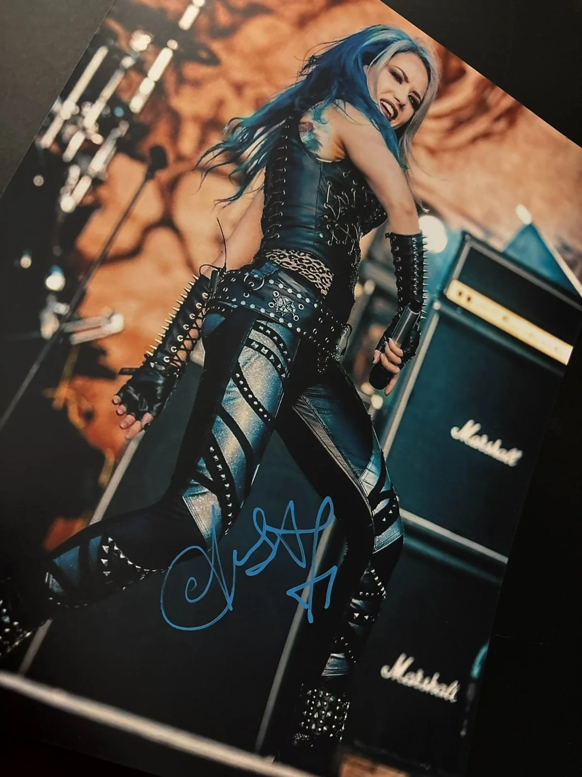 GFA Arch Enemy Singer * ALISSA WHITE-GLUZ * Signed 11x14 Photo PROOF COA, изображение 3